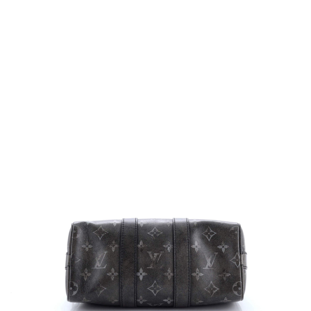Keepall Bandouliere Bag Brushed Monogram Leather 25