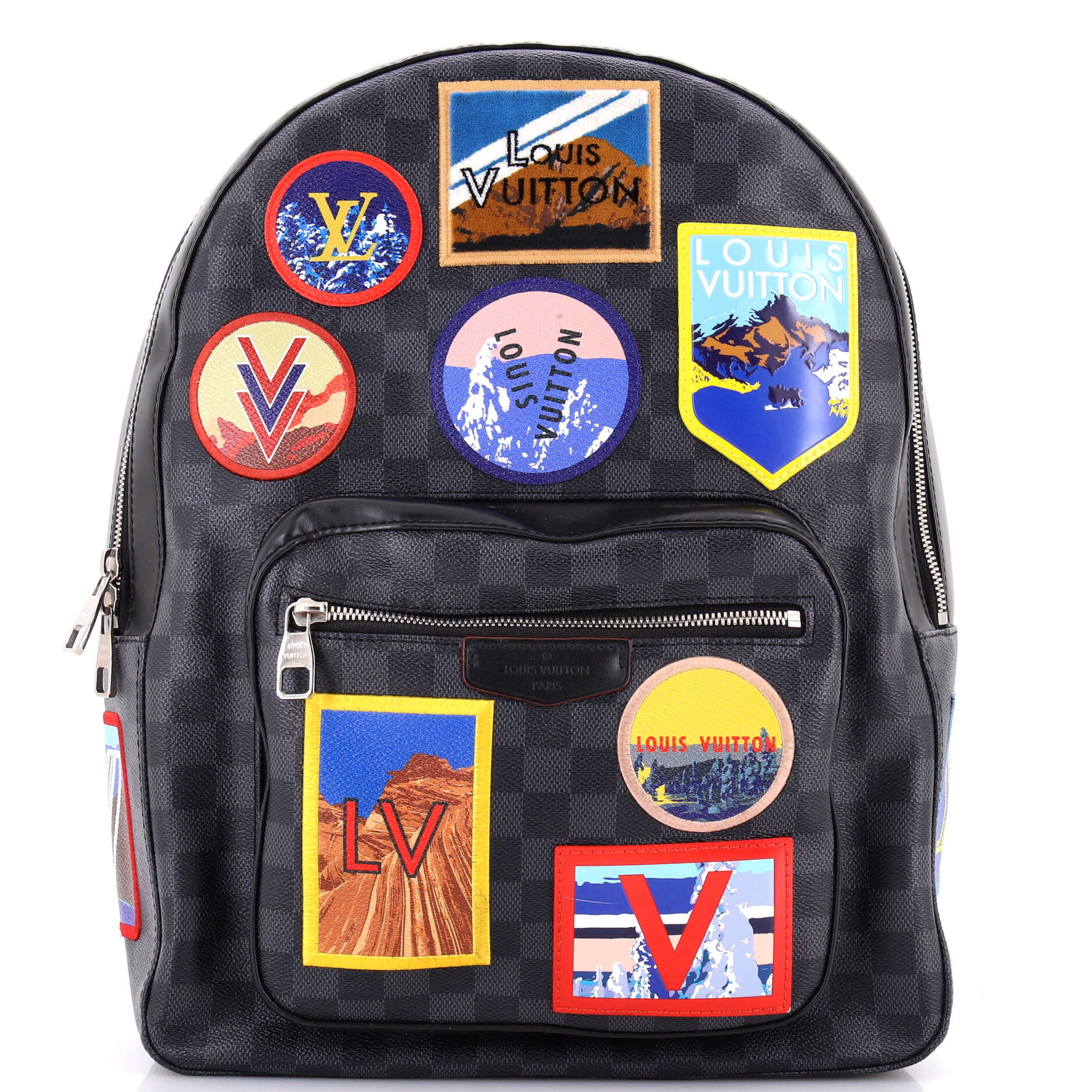 Josh Backpack Alps Patches Damier Graphite