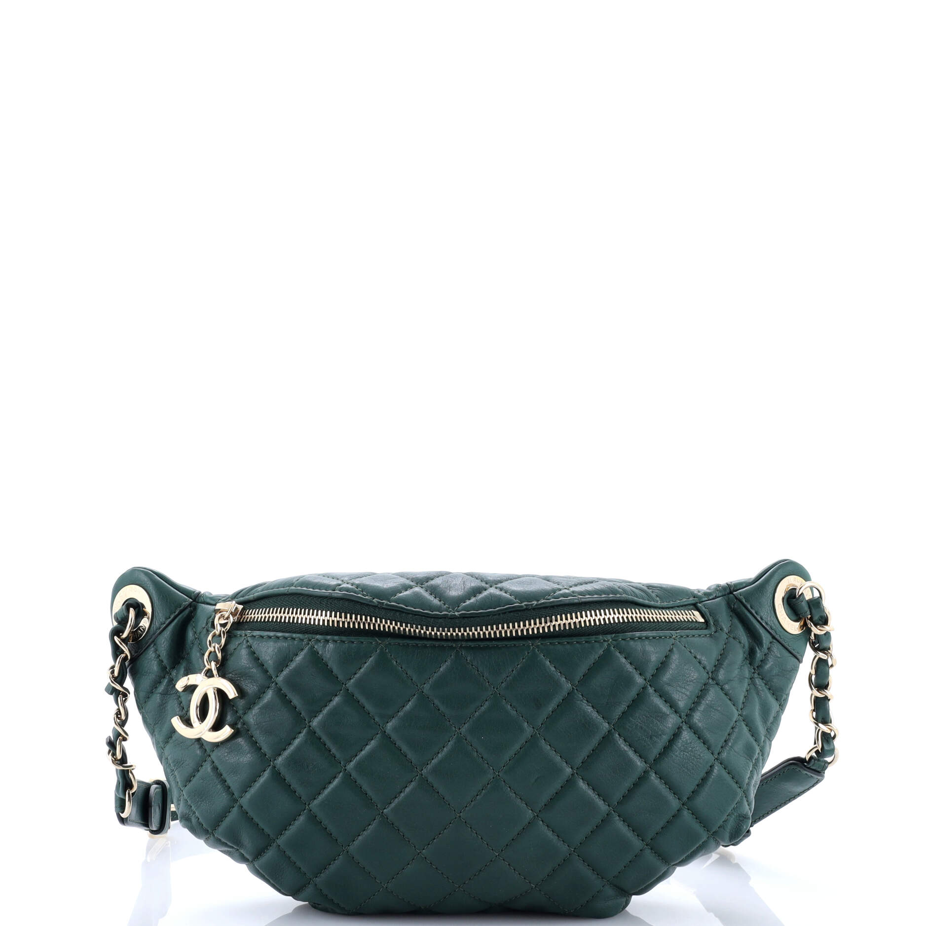 Banane Waist Bag Quilted Leather