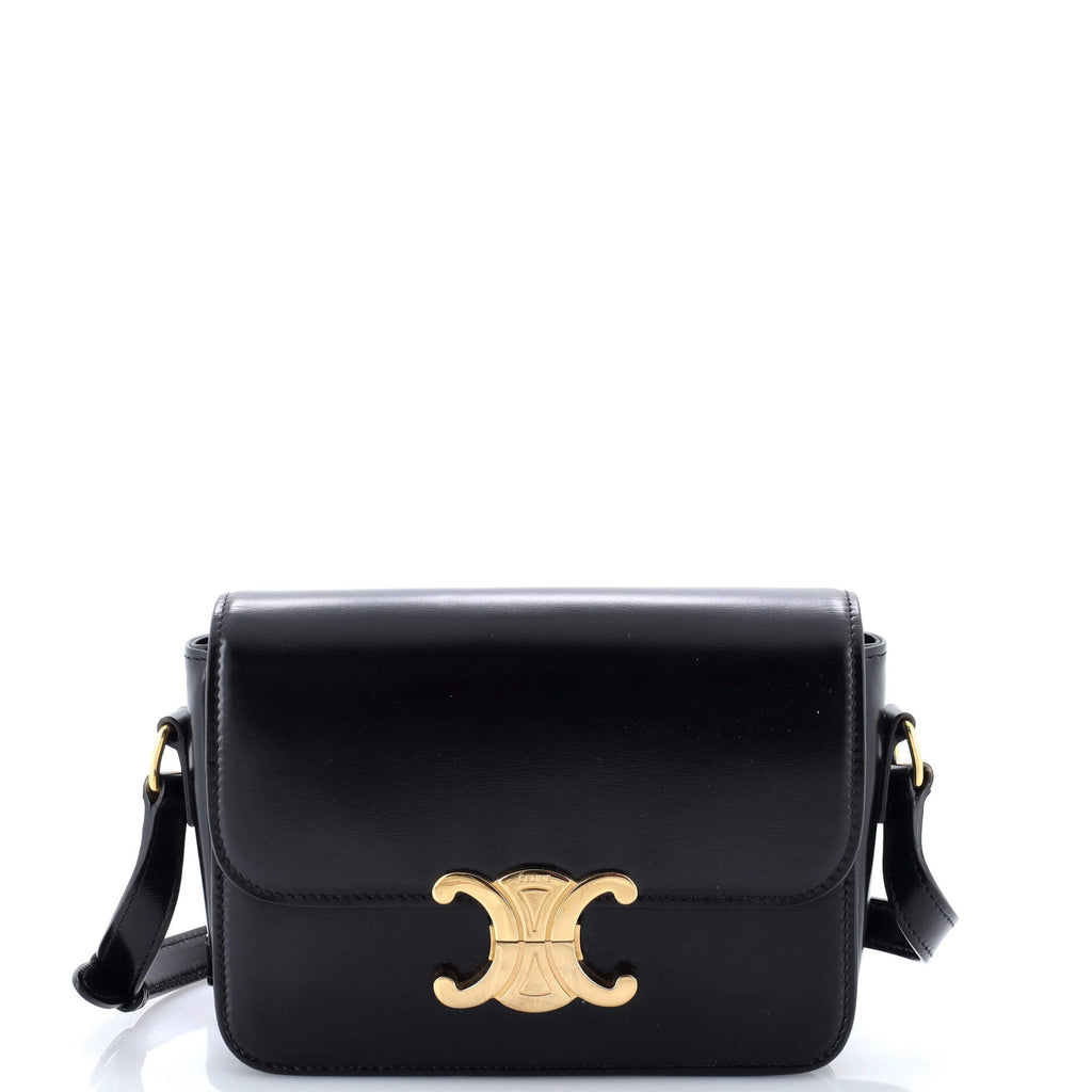 Triomphe Shoulder Bag Smooth Calfskin Teen