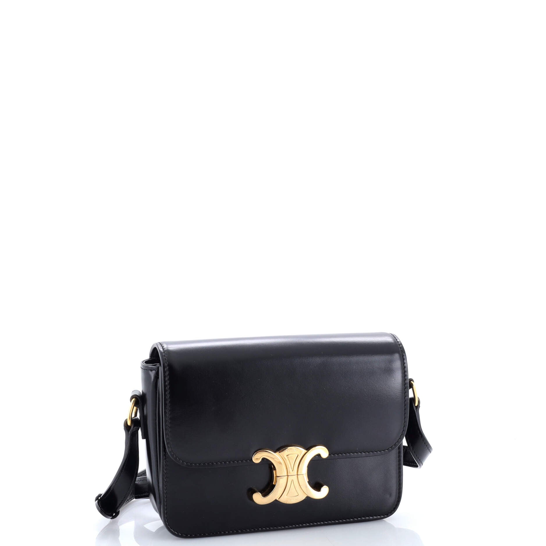 Triomphe Shoulder Bag Smooth Calfskin Teen
