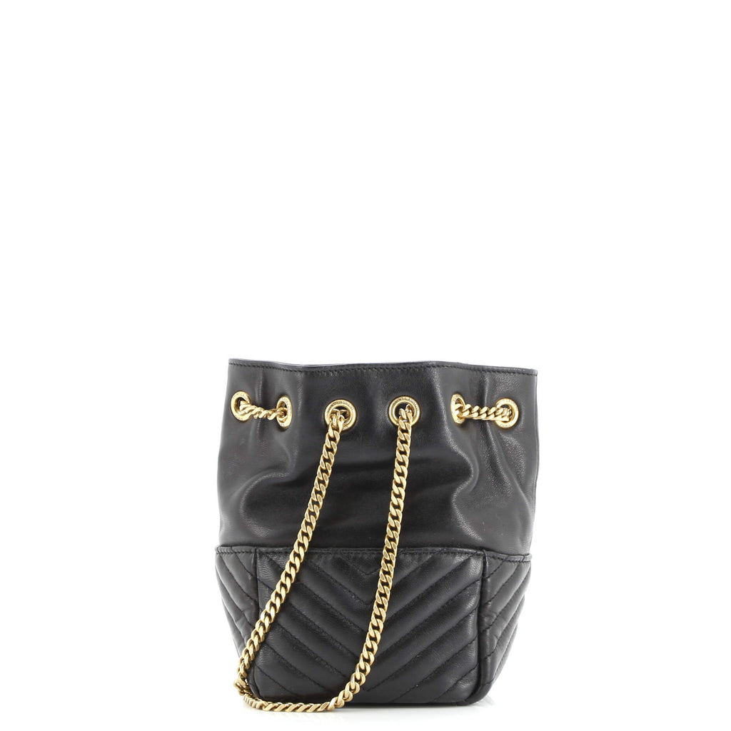 Joe Bucket Bag Matelasse Chevron Leather Mini