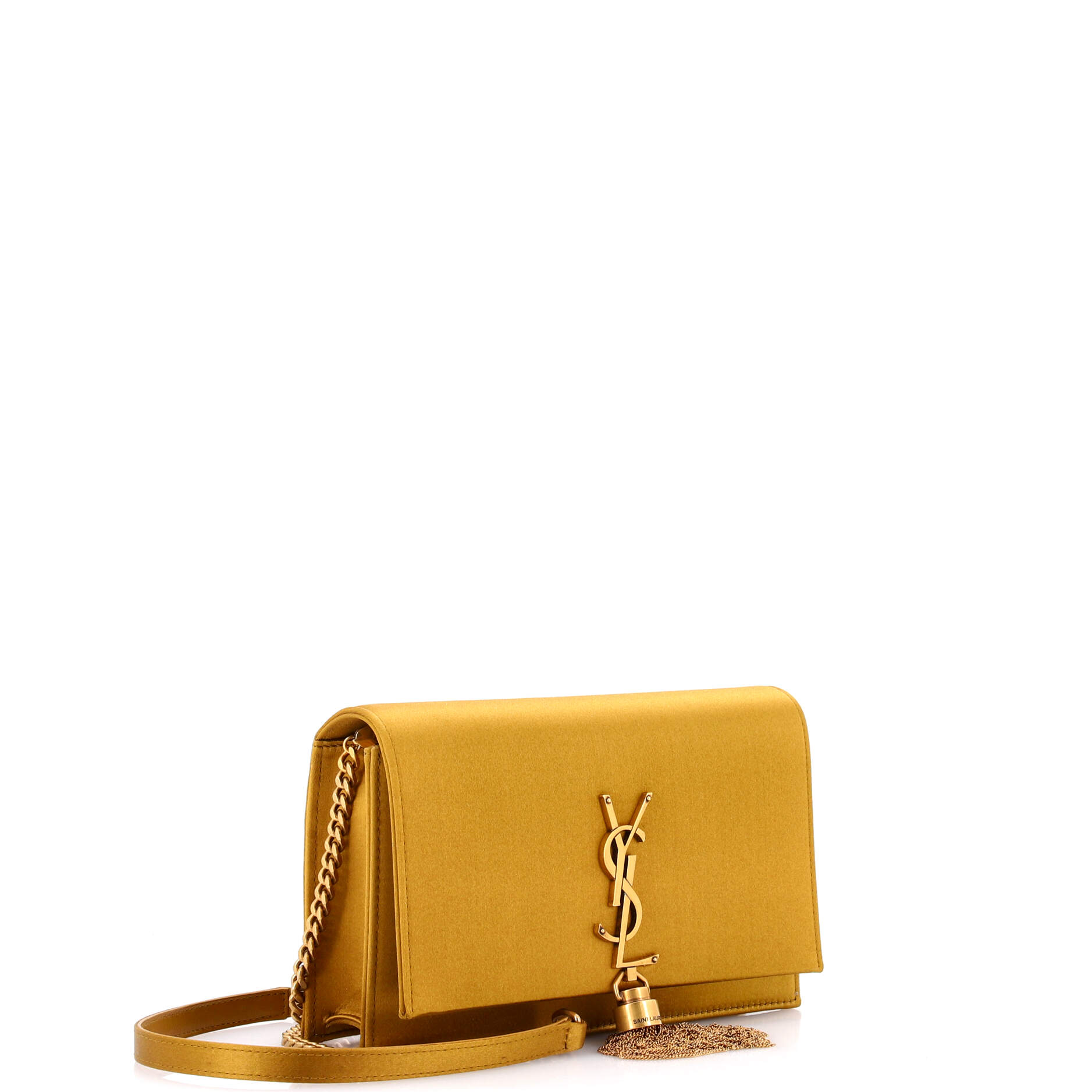 Classic Monogram Tassel Chain Wallet Satin
