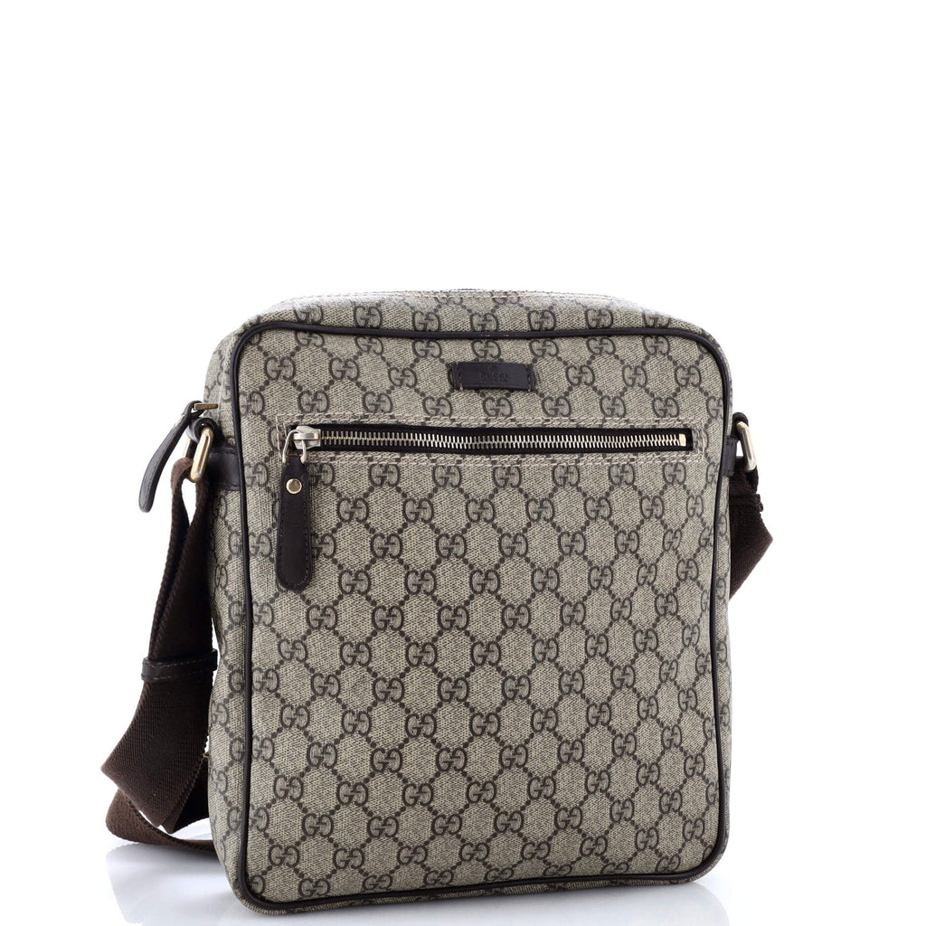 Front Zip Messenger GG Coated Canvas Medium