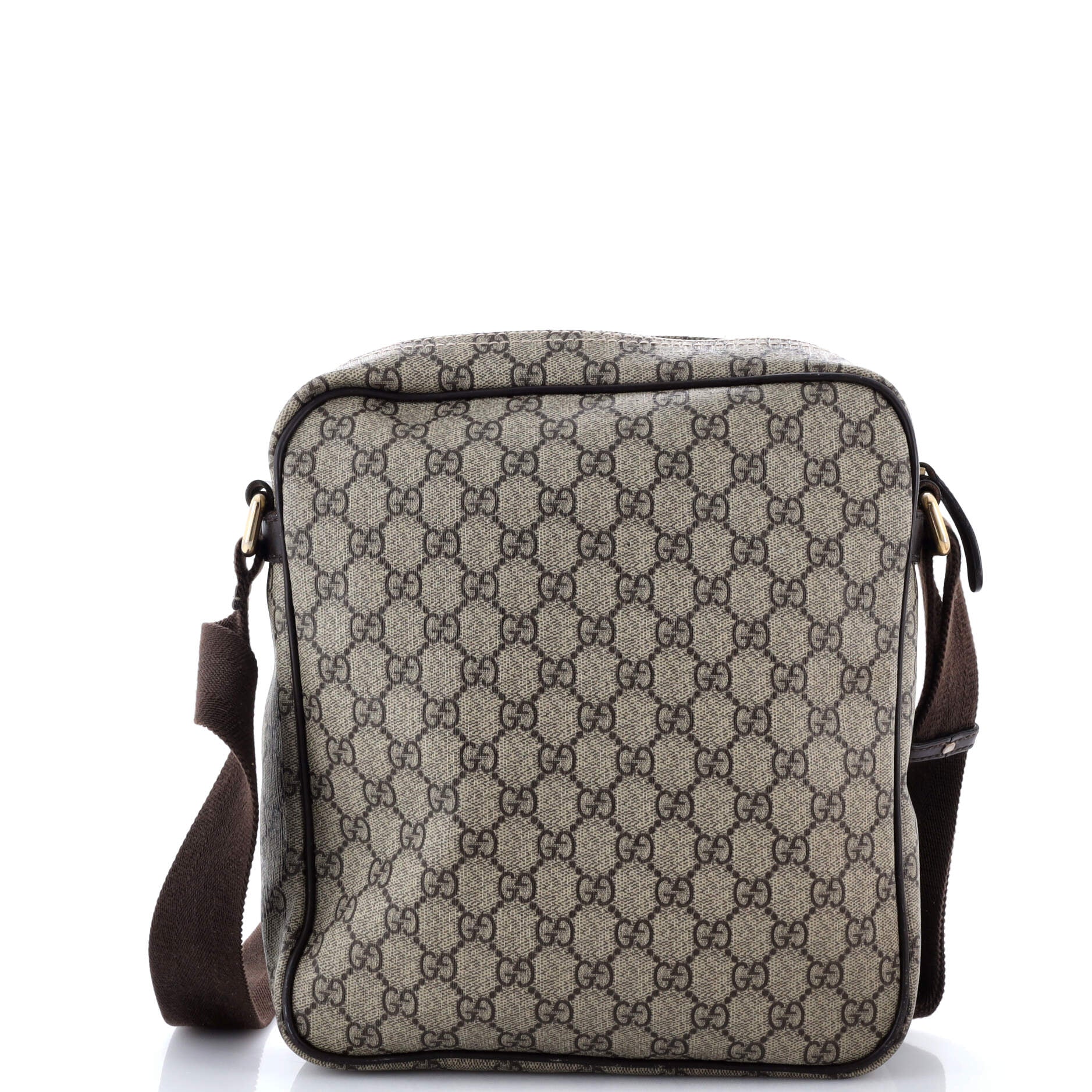 Front Zip Messenger GG Coated Canvas Medium