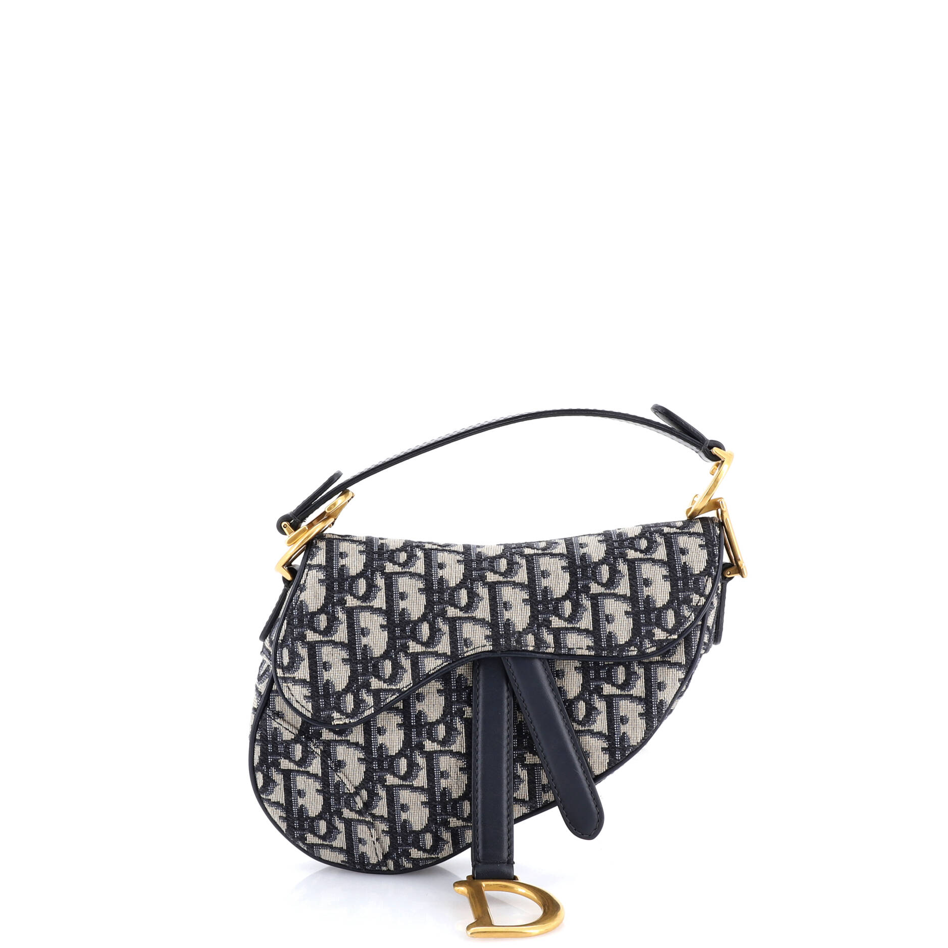 Saddle Handbag Oblique Canvas Mini