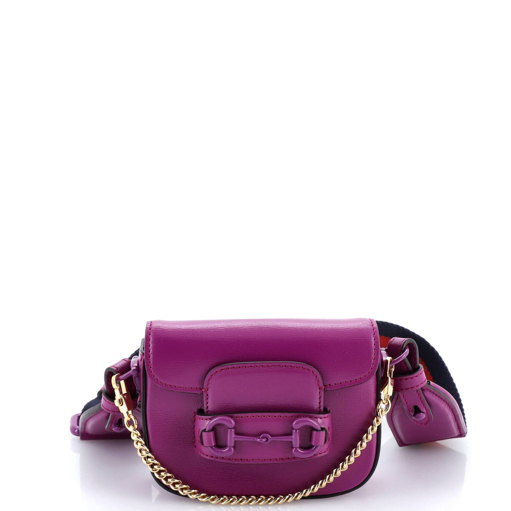 Horsebit 1955 Shoulder Bag Leather Super Mini