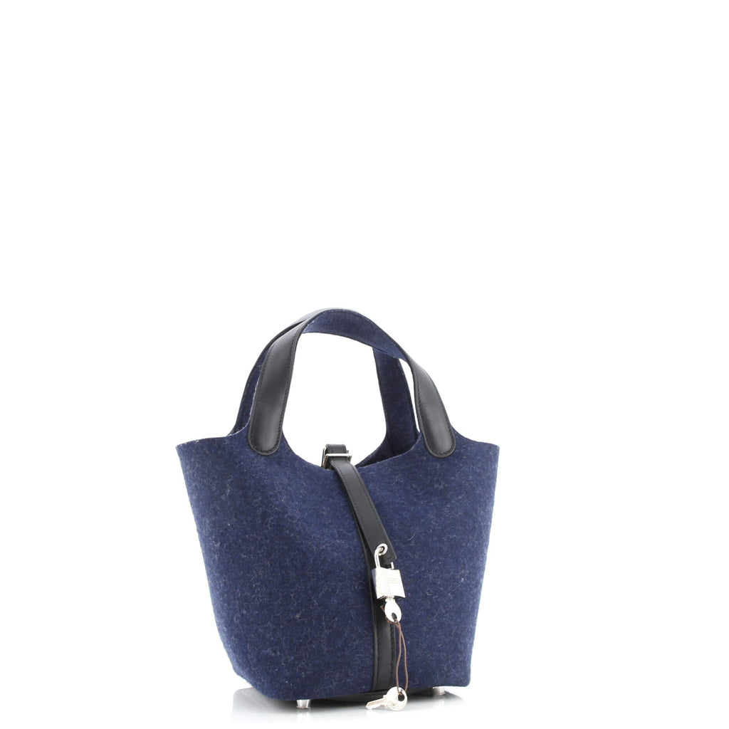 Picotin Lock Bag Felt with Leather PM