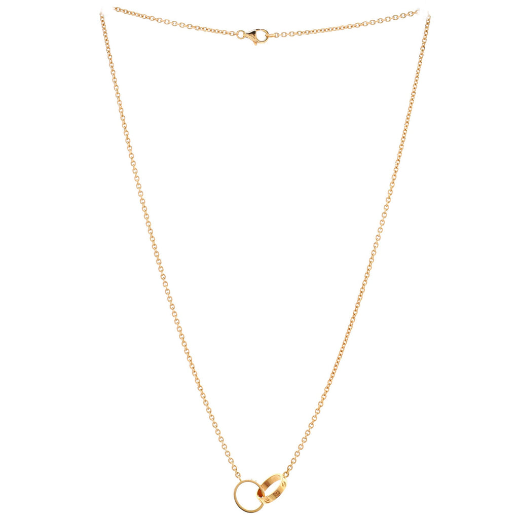 Love Interlocking Necklace 18K Yellow Gold