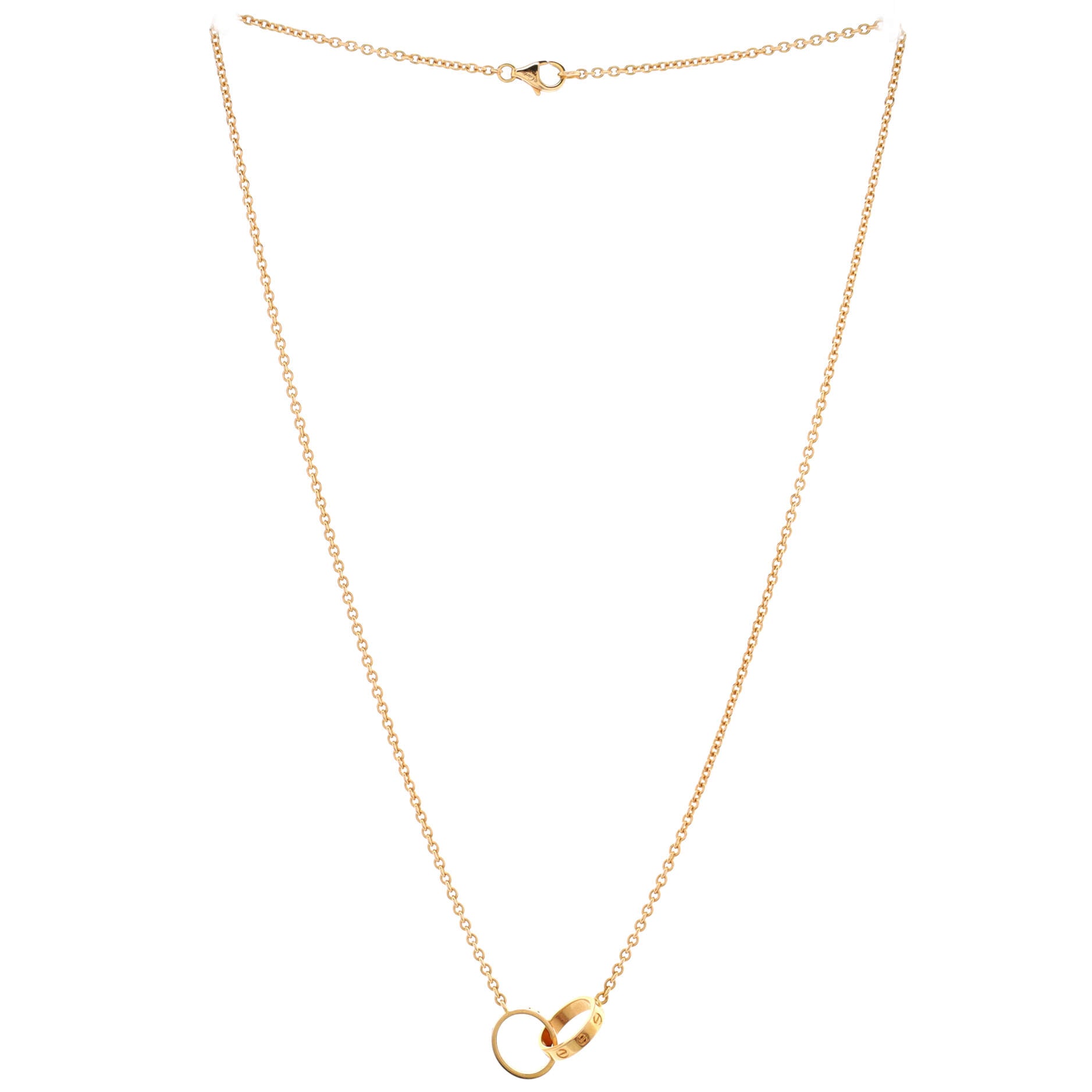Love Interlocking Necklace 18K Yellow Gold