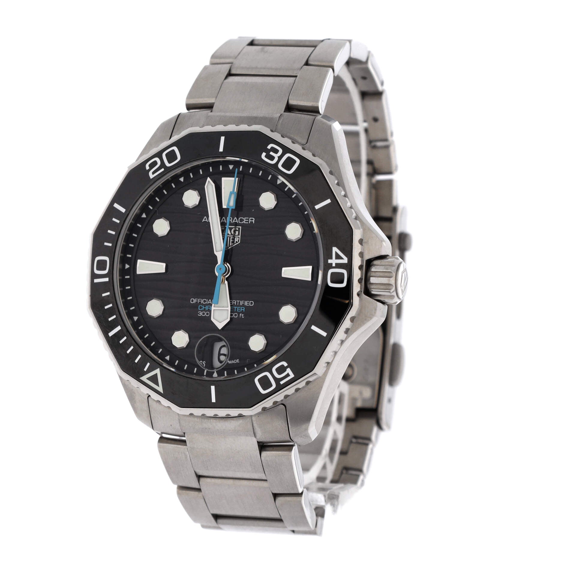 Aquaracer Professional Chronometer 300 Date Automatic Watch Stainless Steel 42