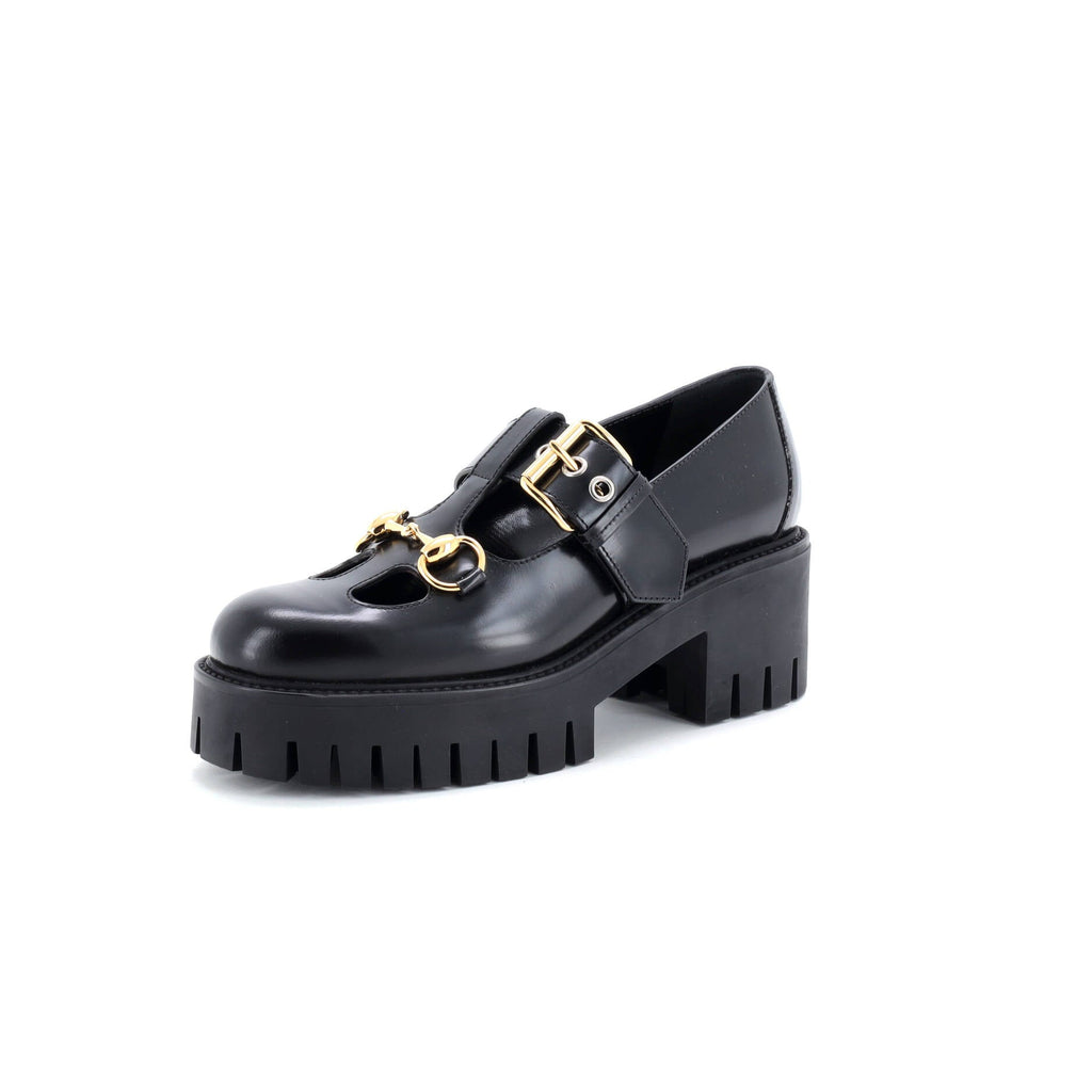Women's Horsebit Mary Jane Loafers Leather