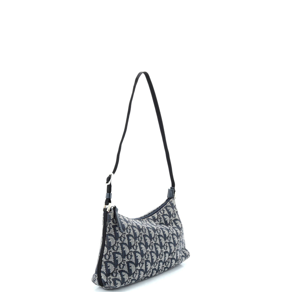 Vintage Trotter Pochette Shoulder Bag Diorissimo Canvas Small