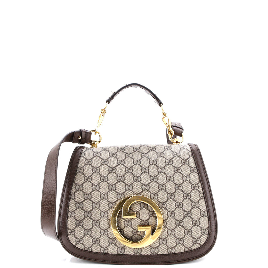 Blondie NM Top Handle Bag GG Coated Canvas Medium