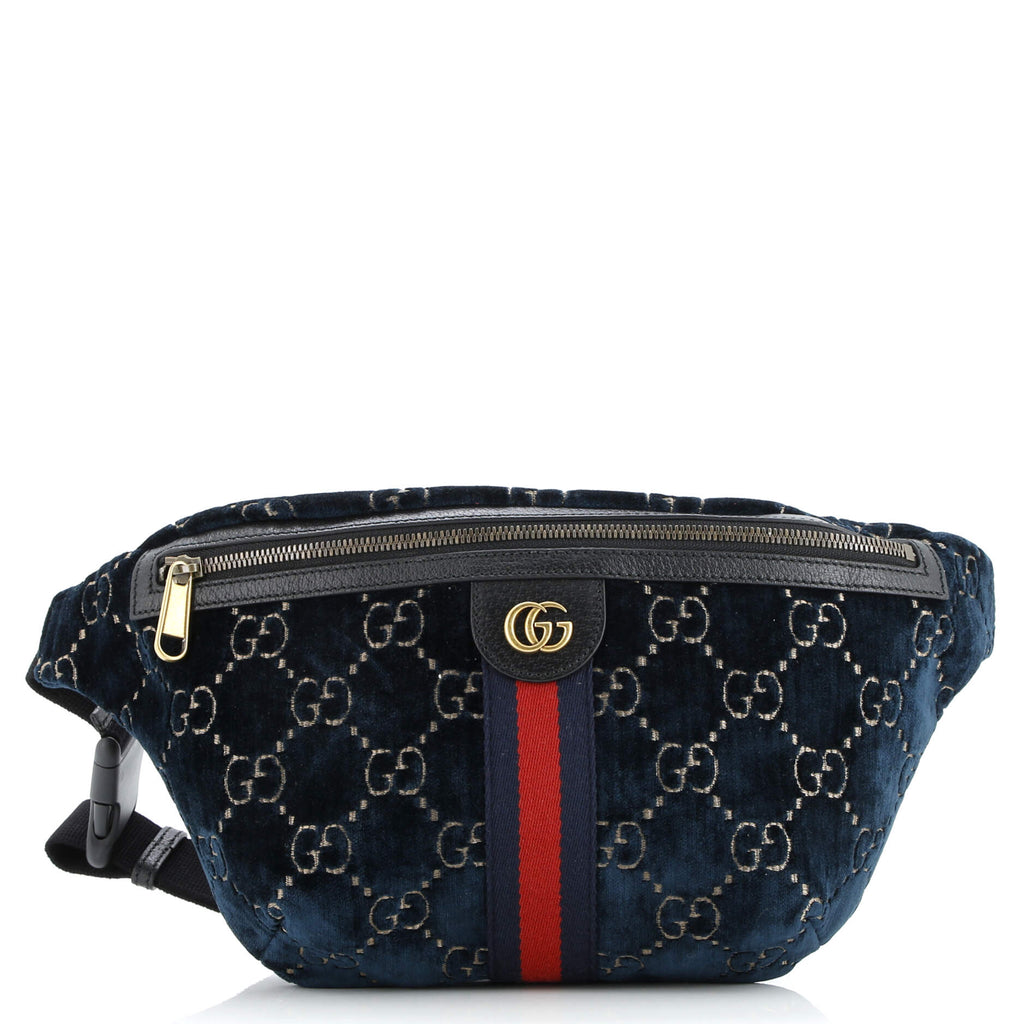 Ophidia Zip Belt Bag GG Velvet