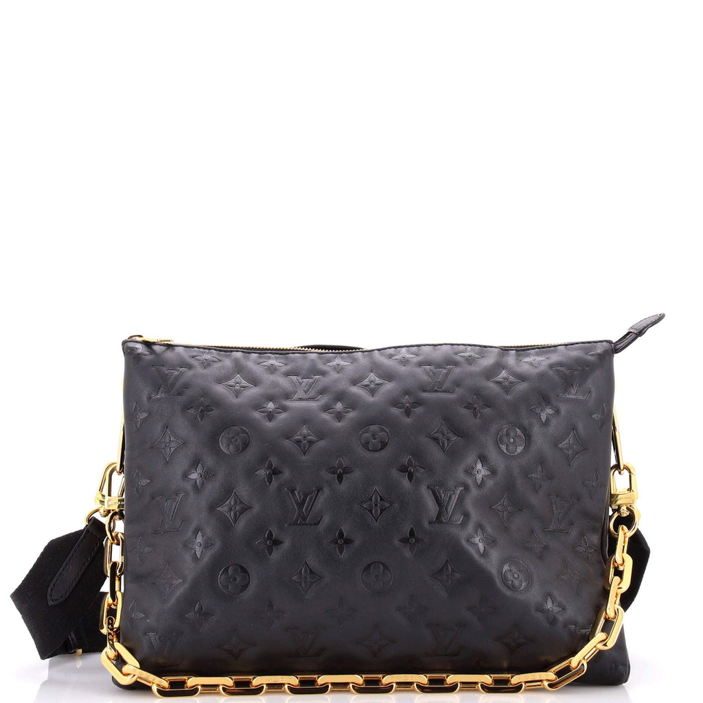 Coussin Bag Monogram Embossed Lambskin MM