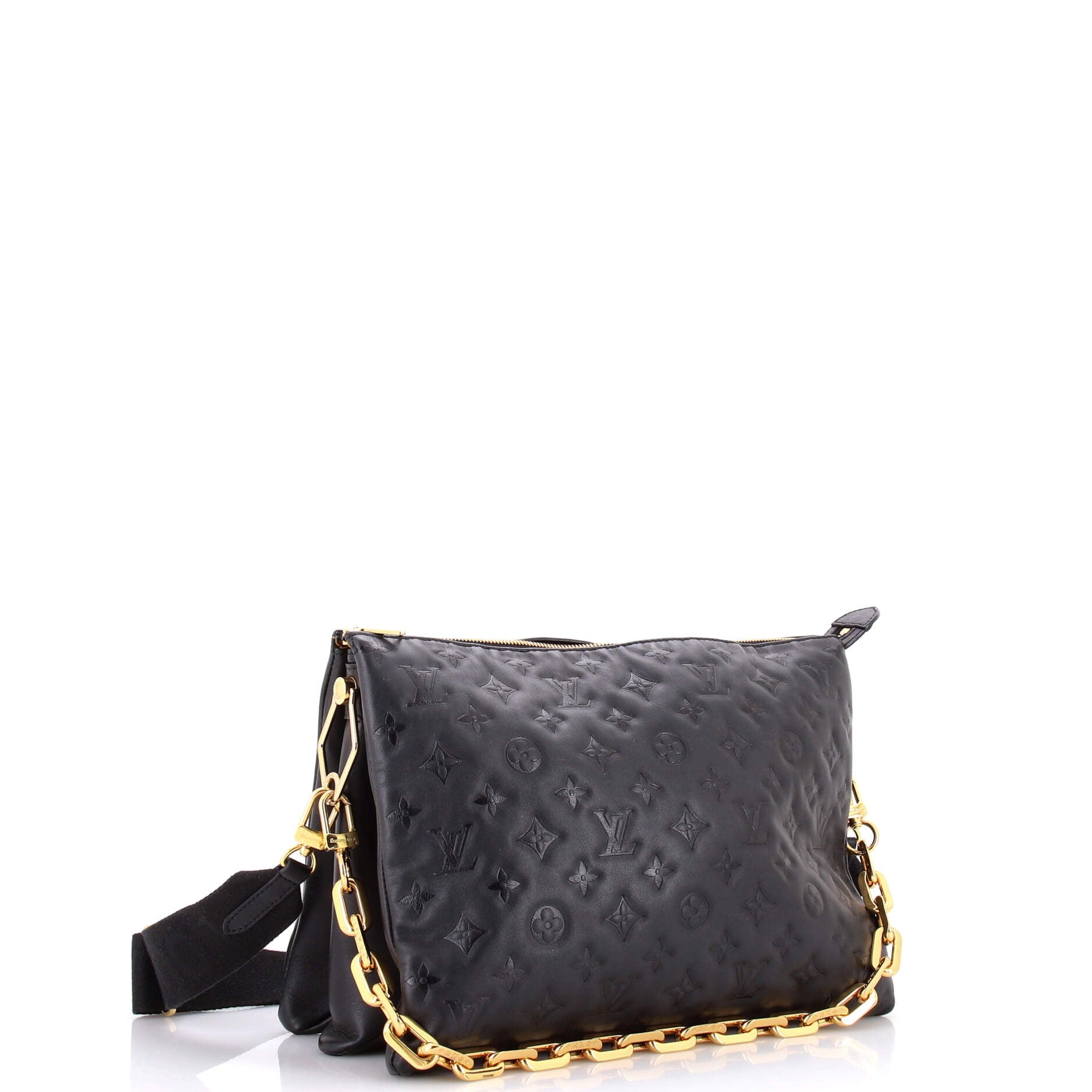 Coussin Bag Monogram Embossed Lambskin MM