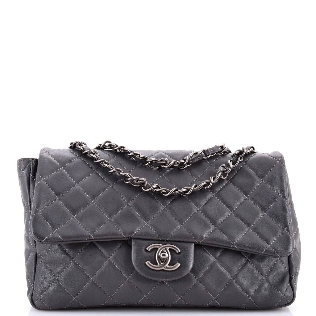 Classic Single Flap Bag Quilted Lambskin Jumbo