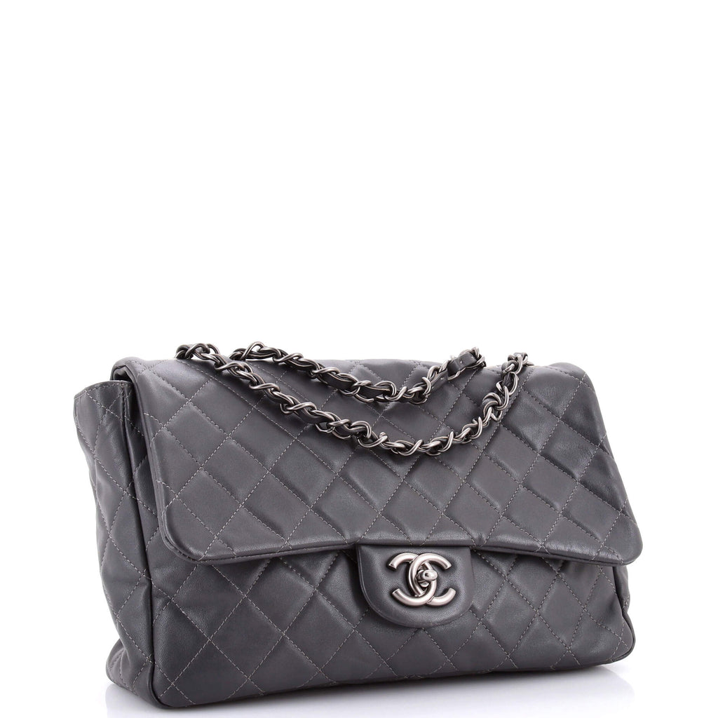 Classic Single Flap Bag Quilted Lambskin Jumbo
