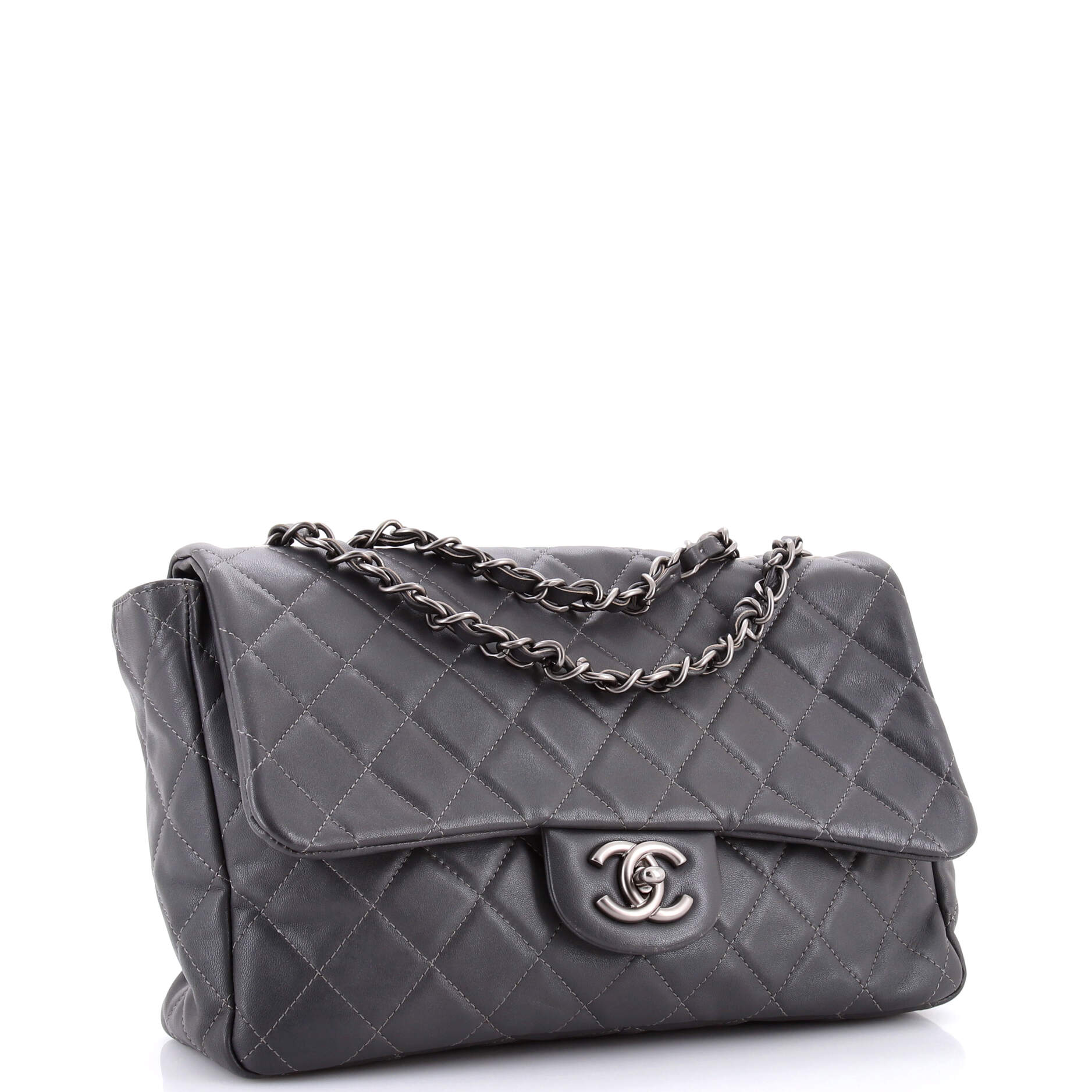 Classic Single Flap Bag Quilted Lambskin Jumbo