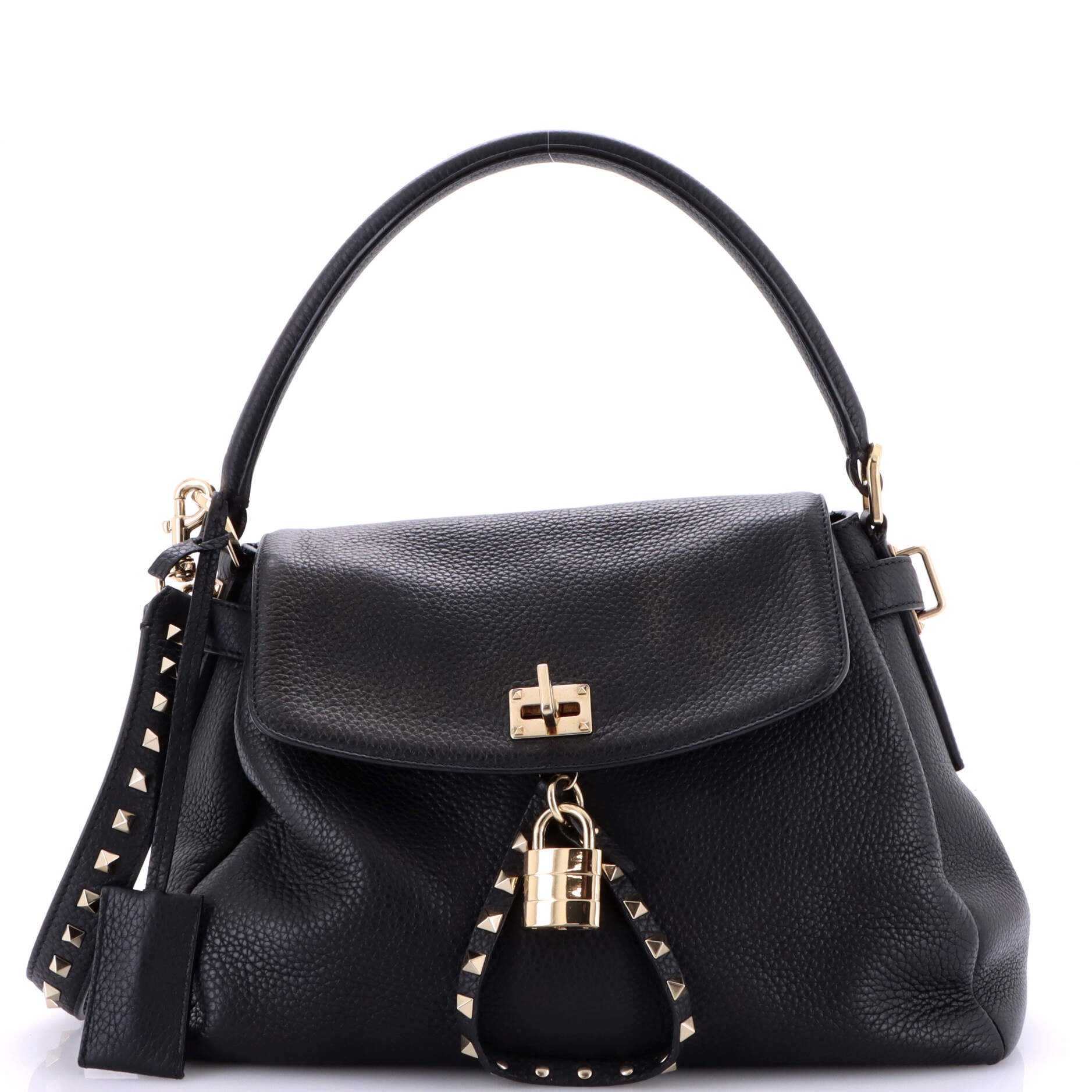 Twiny Convertible Top Handle Bag Leather Medium