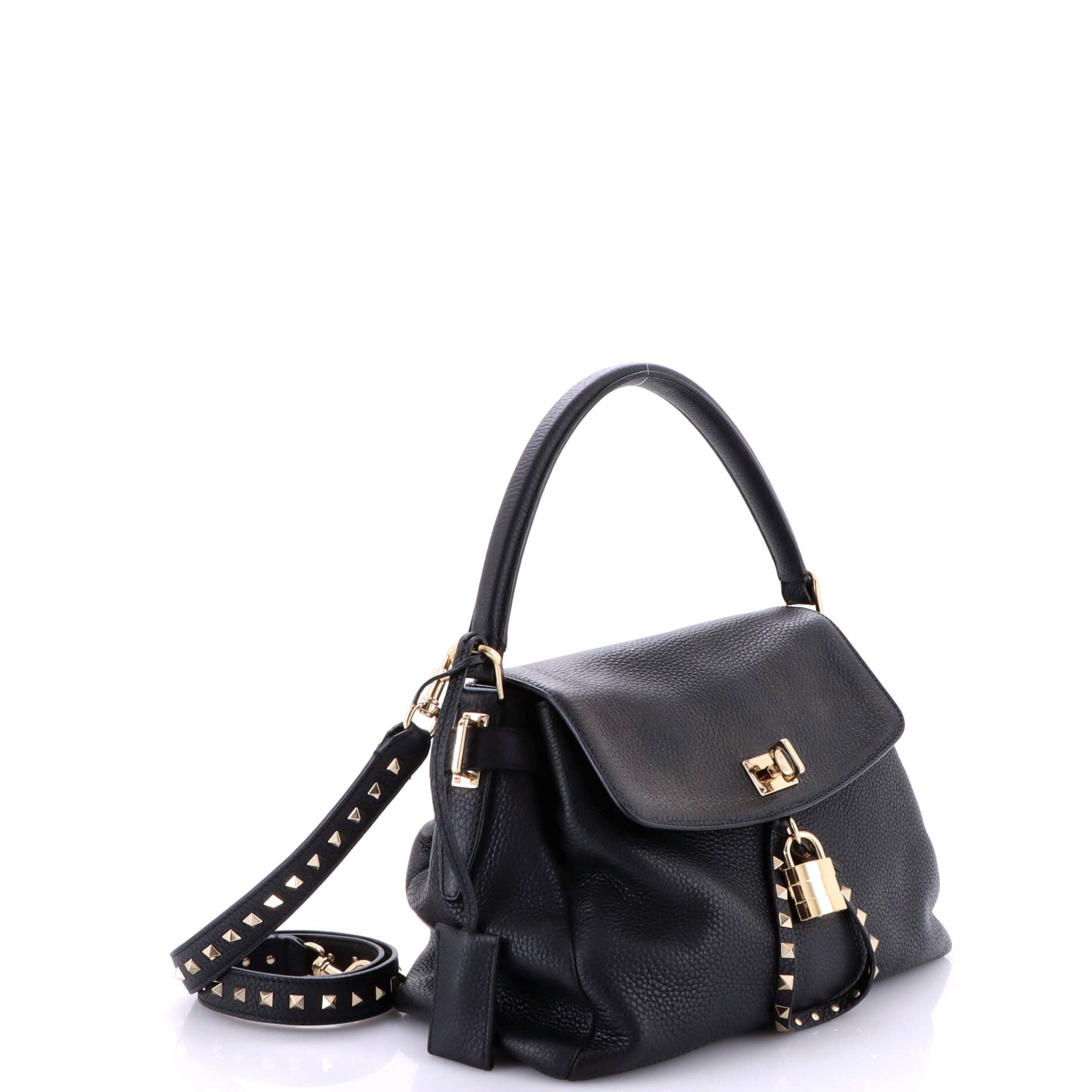 Twiny Convertible Top Handle Bag Leather Medium