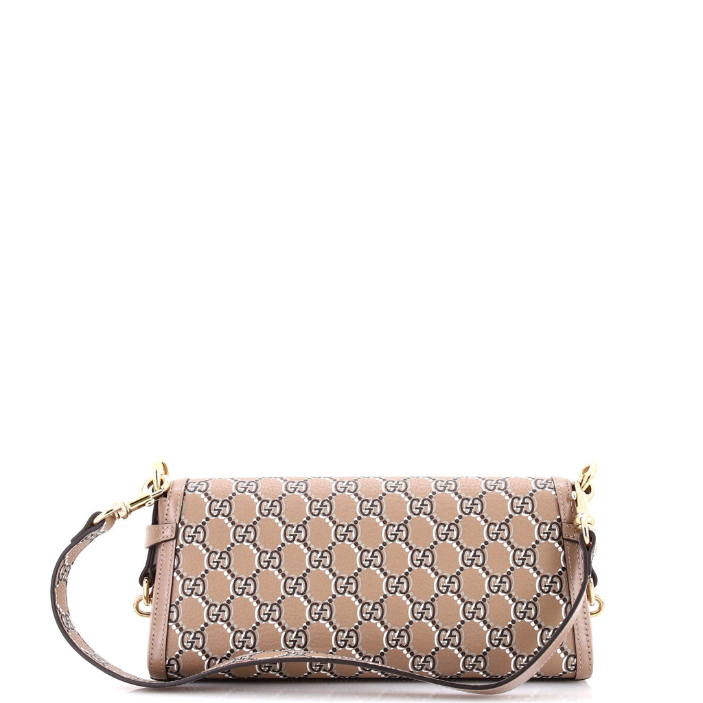 Luce Shoulder Bag Optical GG Printed Leather Small