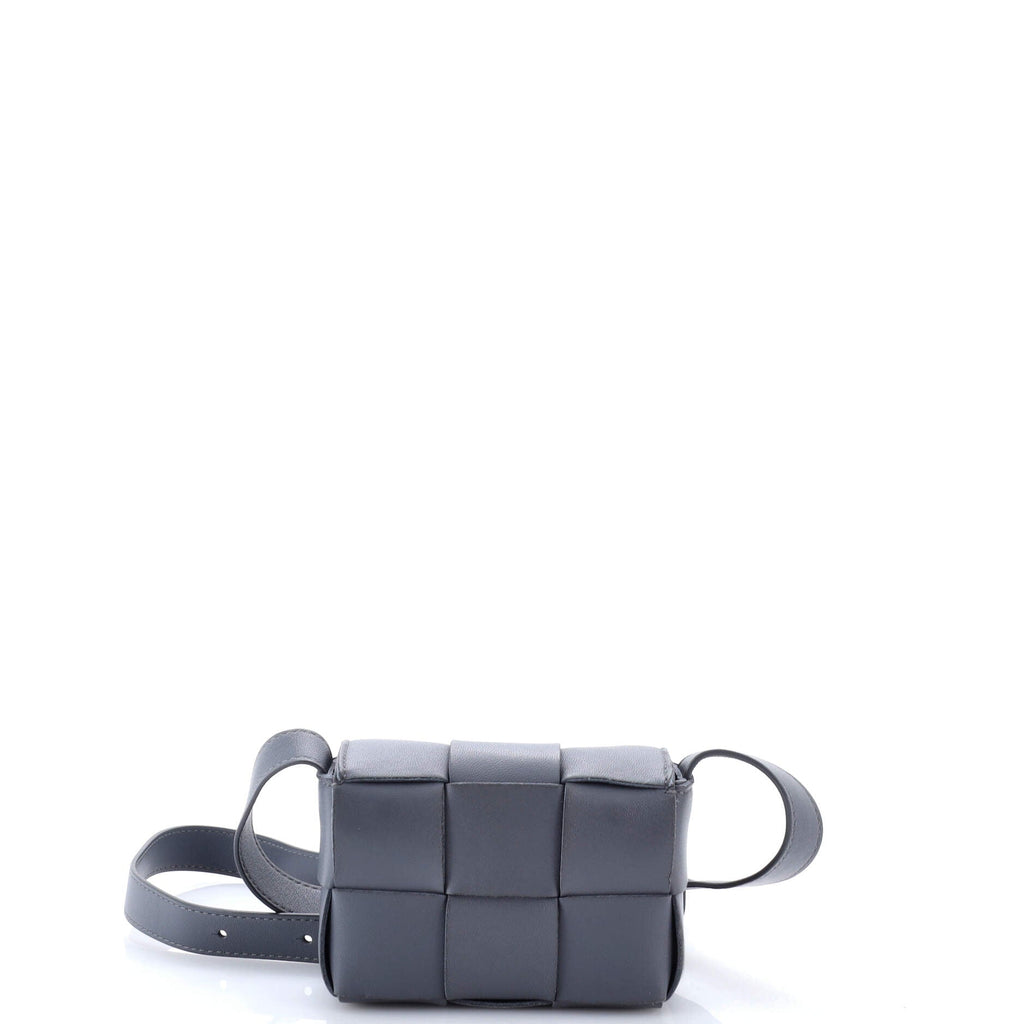 Cassette Crossbody Bag Maxi Intrecciato Leather Candy