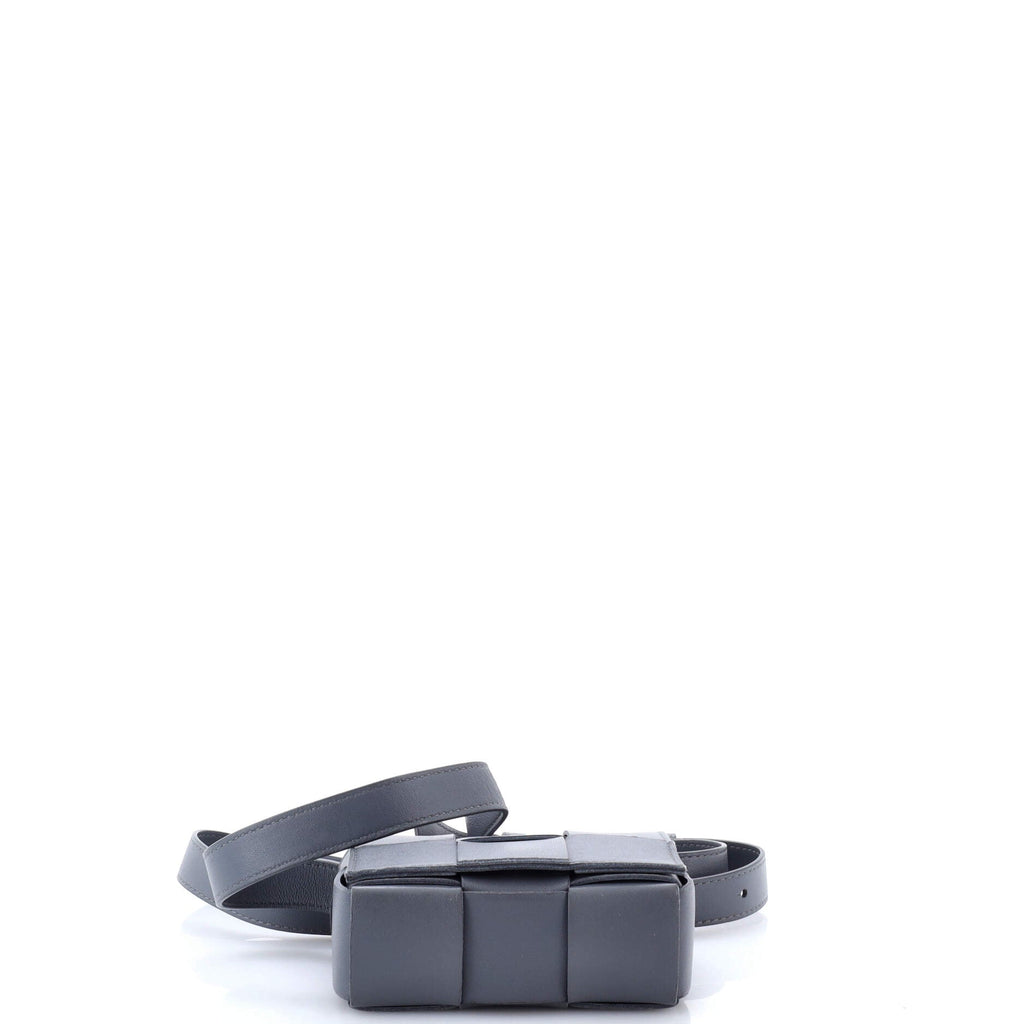 Cassette Crossbody Bag Maxi Intrecciato Leather Candy
