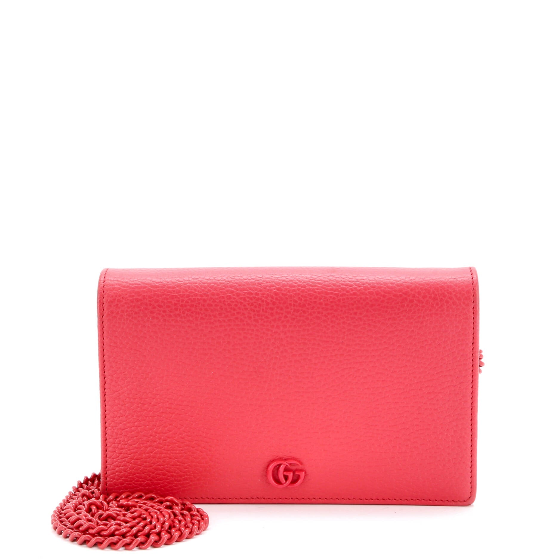 Petite GG Marmont Chain Wallet Leather Mini
