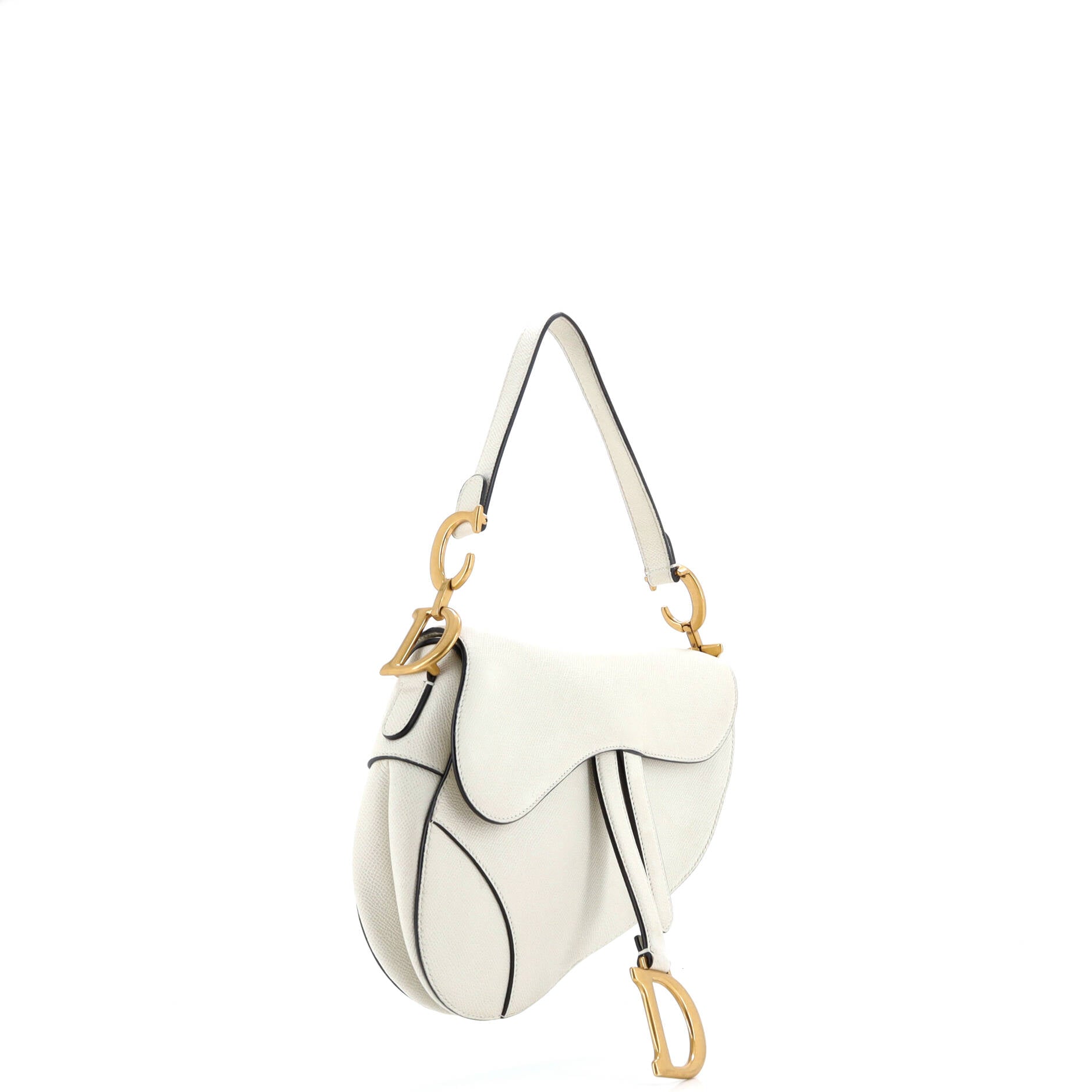 Saddle Handbag Leather Medium