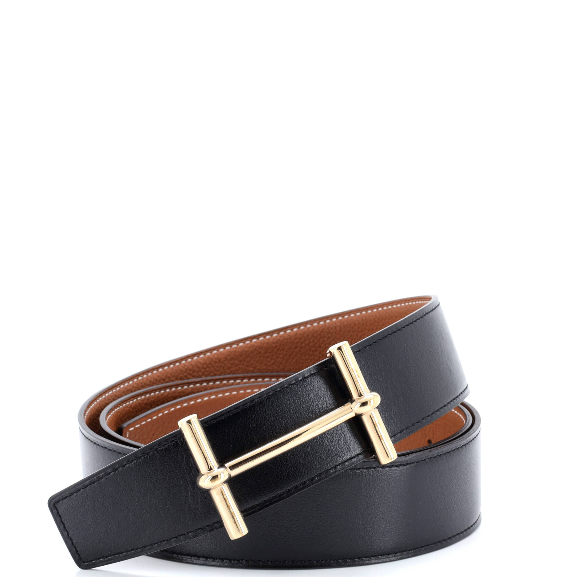 H D'Ancre Reversible Belt Leather Medium 110