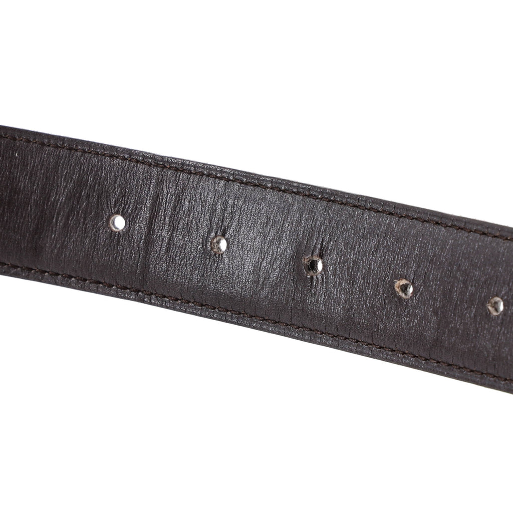 H Au Carre Reversible Belt Leather Medium