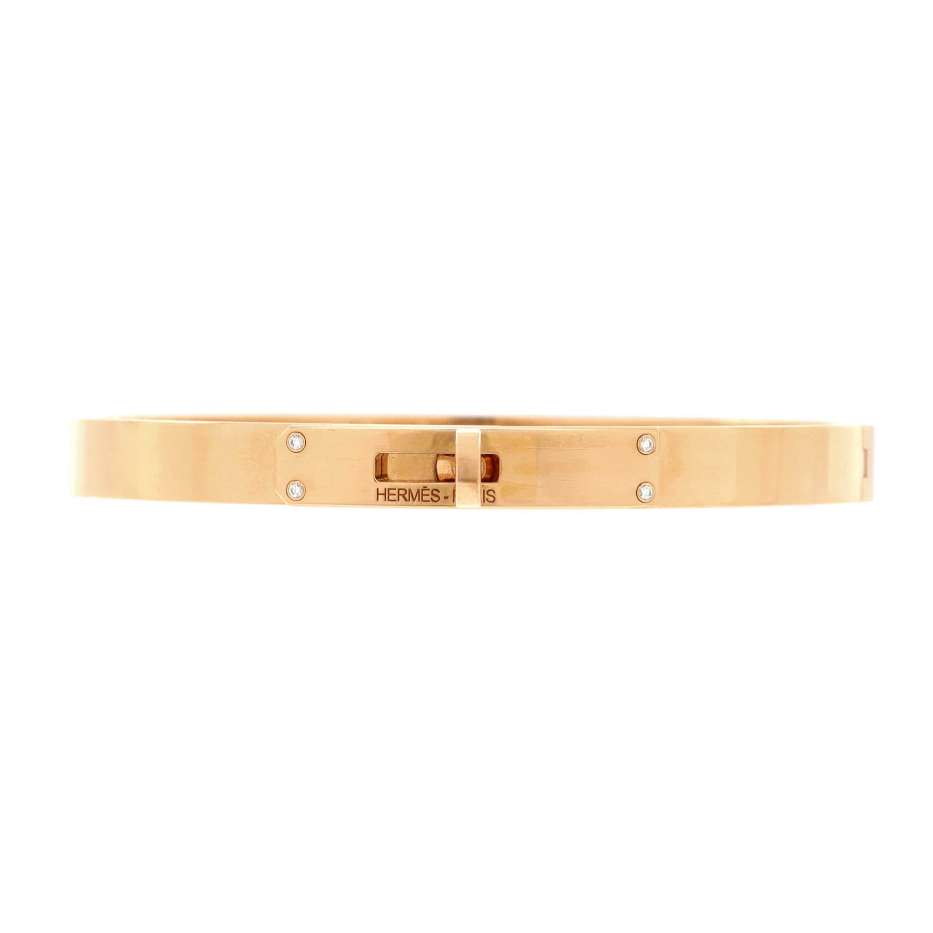 Kelly Bracelet 18K Rose Gold with 4 Diamonds Small