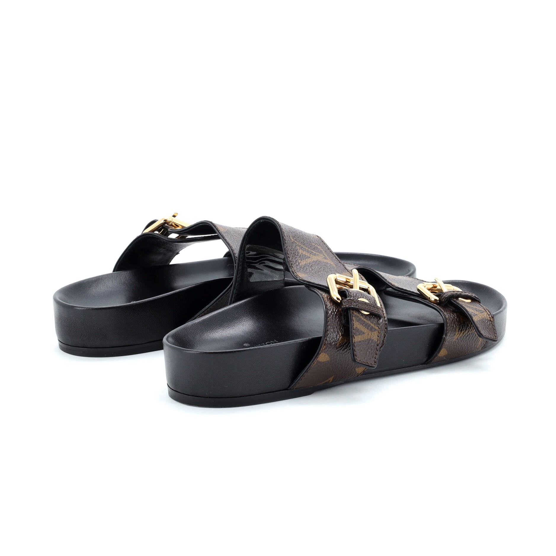 Women's Bom Dia Flat Mules Monogram Canvas