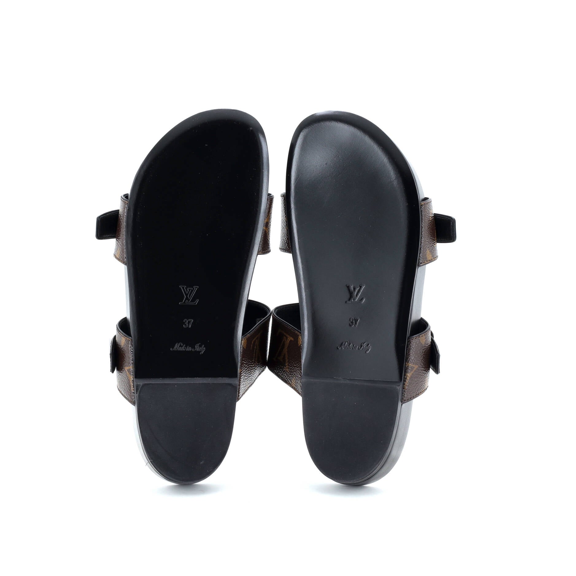 Women's Bom Dia Flat Mules Monogram Canvas