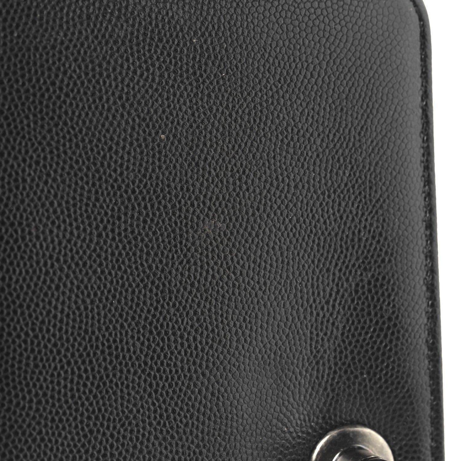 Caviar Quilted Small Boy Flap Black