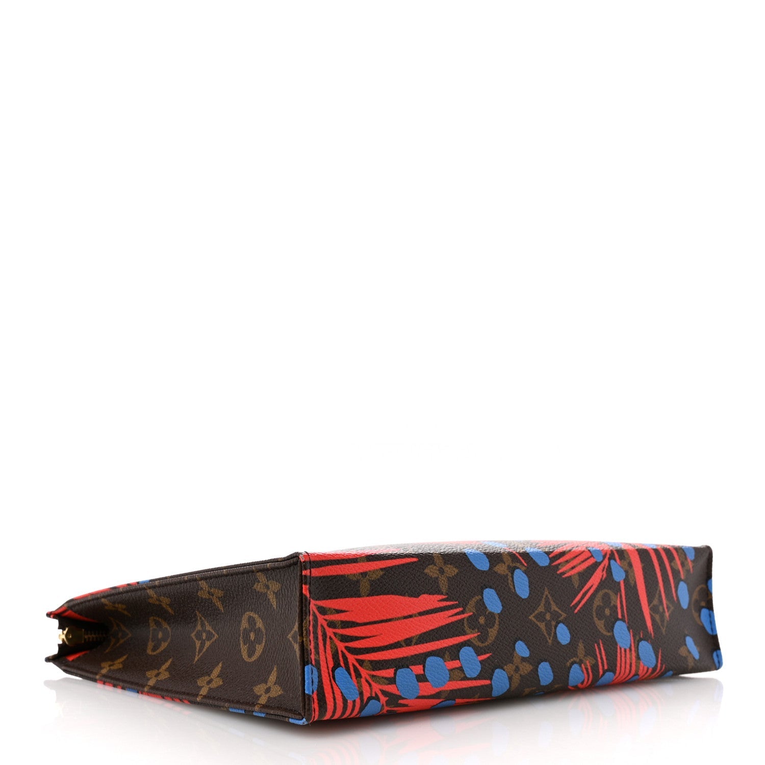 Monogram Jungle Dots Toiletry Pouch 26 Coquelicot Denim