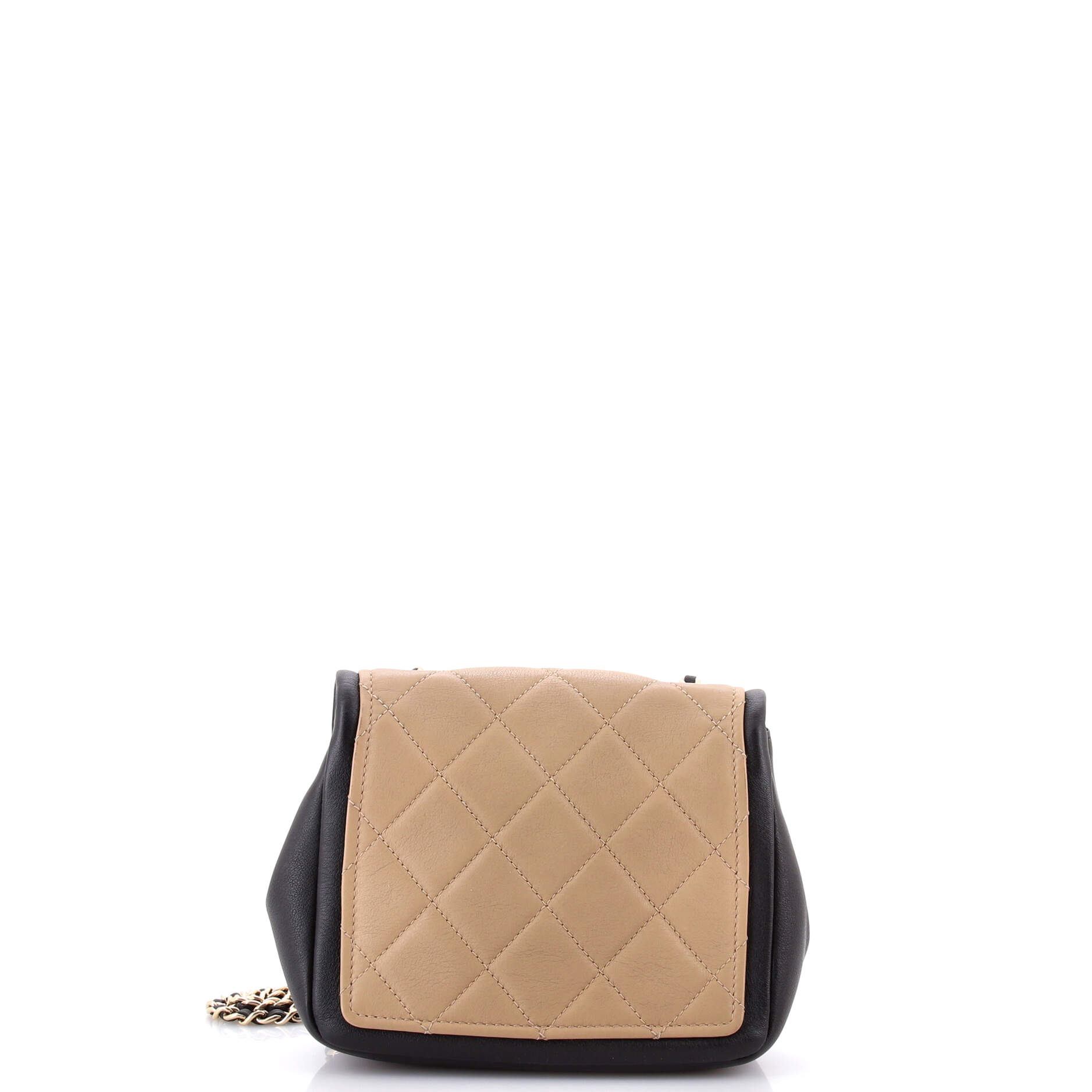 Graphic Flap Bag Quilted Calfskin Mini