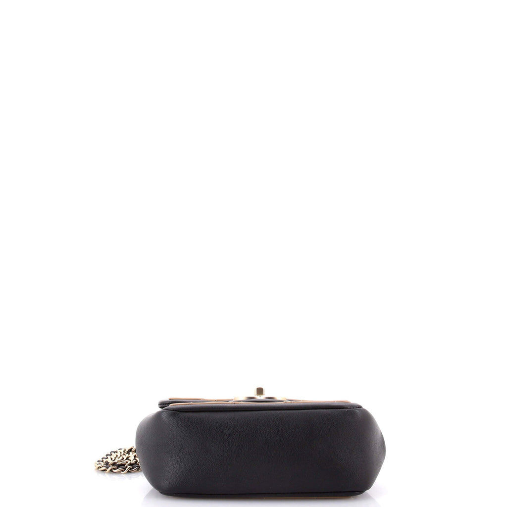 Graphic Flap Bag Quilted Calfskin Mini