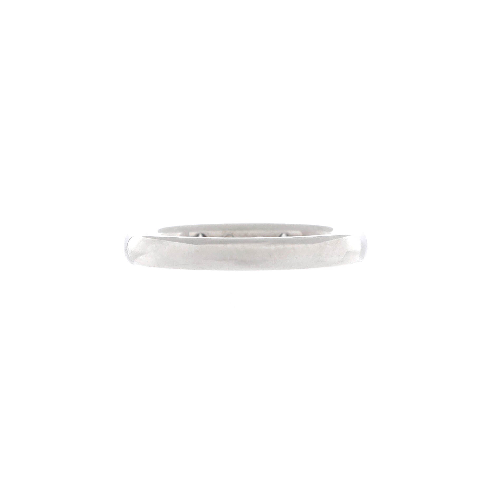 Tendrement Etoiles Wedding Band Ring Platinum with 3 Diamonds 2.5mm