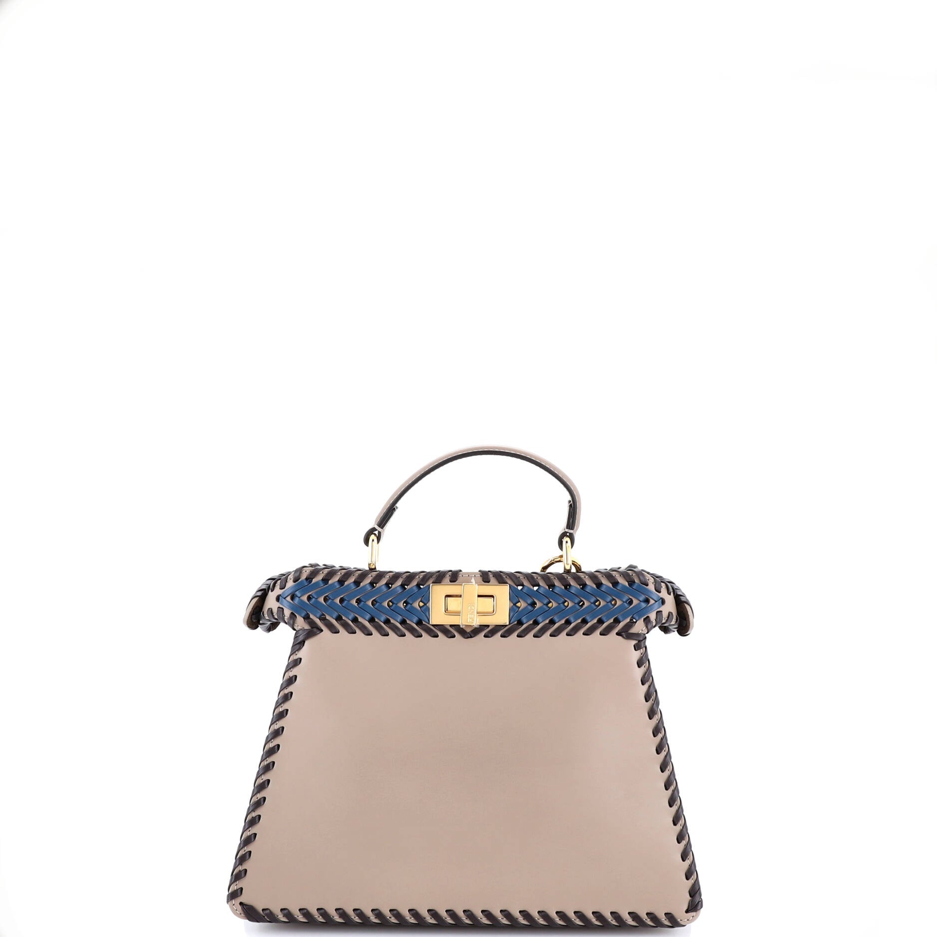 Peekaboo ISeeU Bag Woven Leather Small