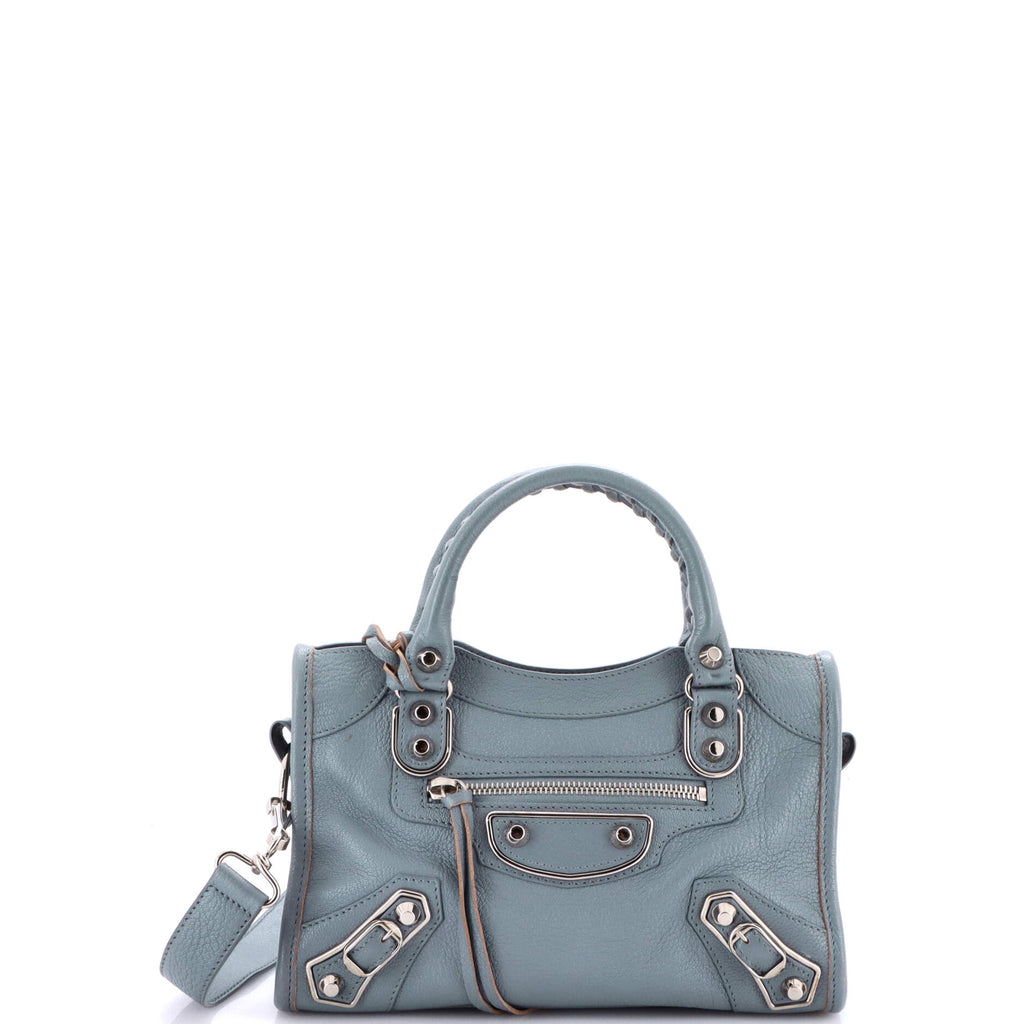 City Classic Metallic Edge Bag Leather Mini
