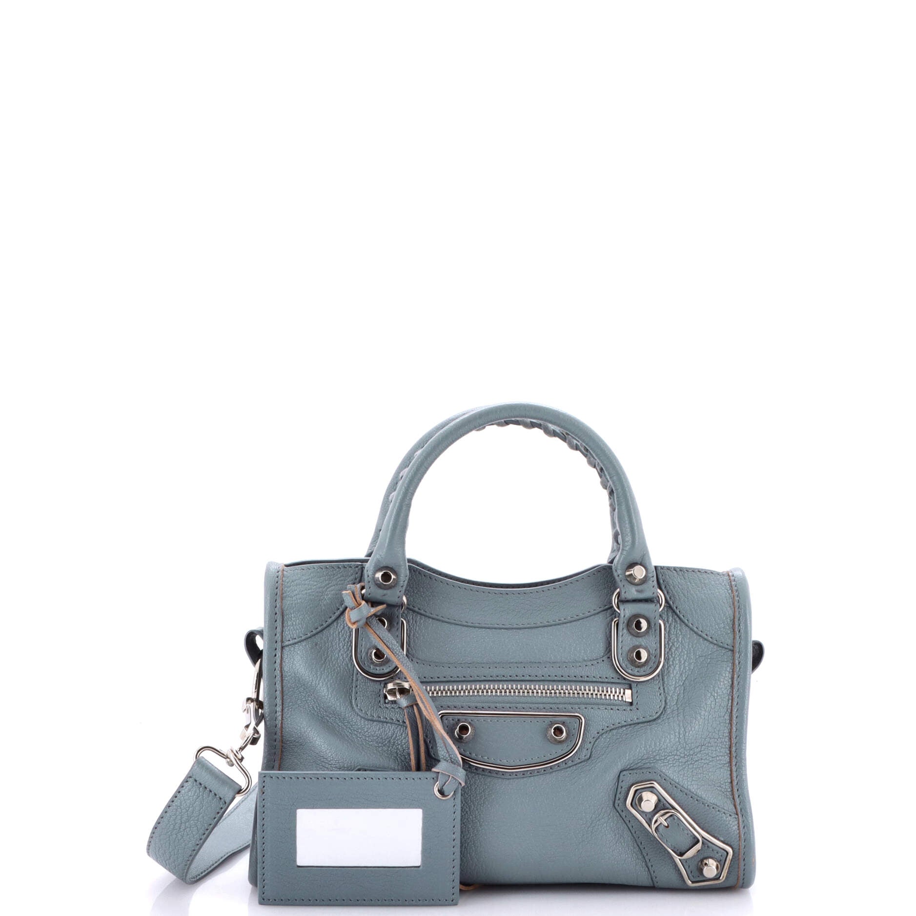 City Classic Metallic Edge Bag Leather Mini