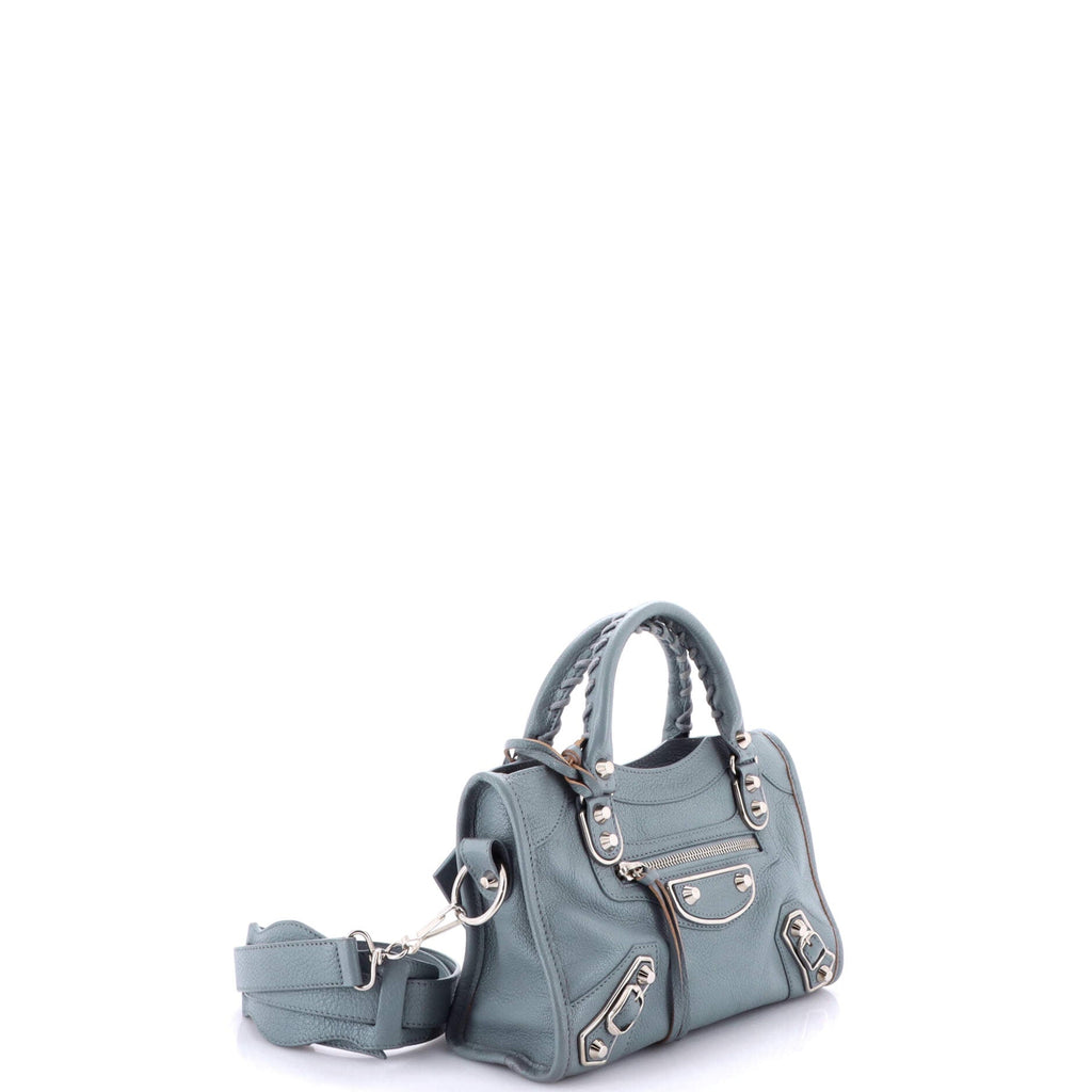 City Classic Metallic Edge Bag Leather Mini