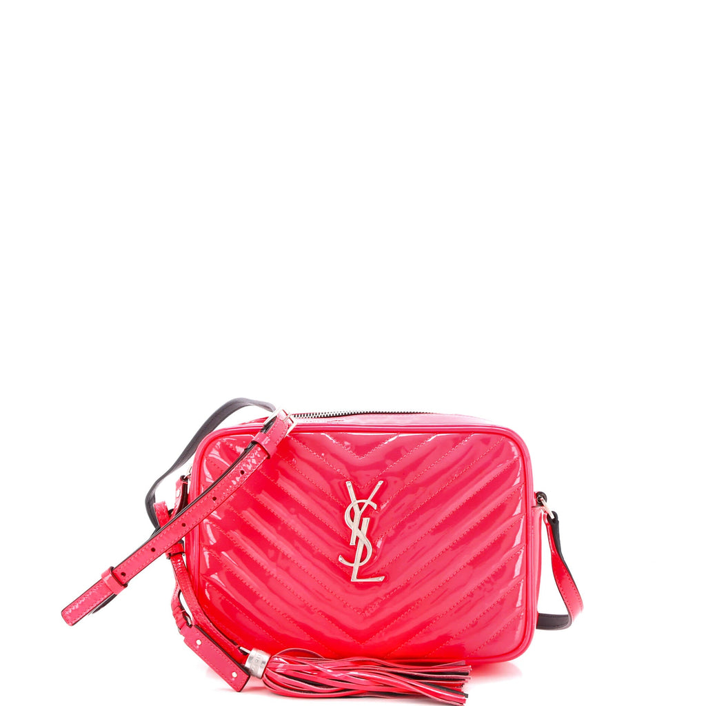 Lou Camera Bag Matelasse Chevron Patent Small