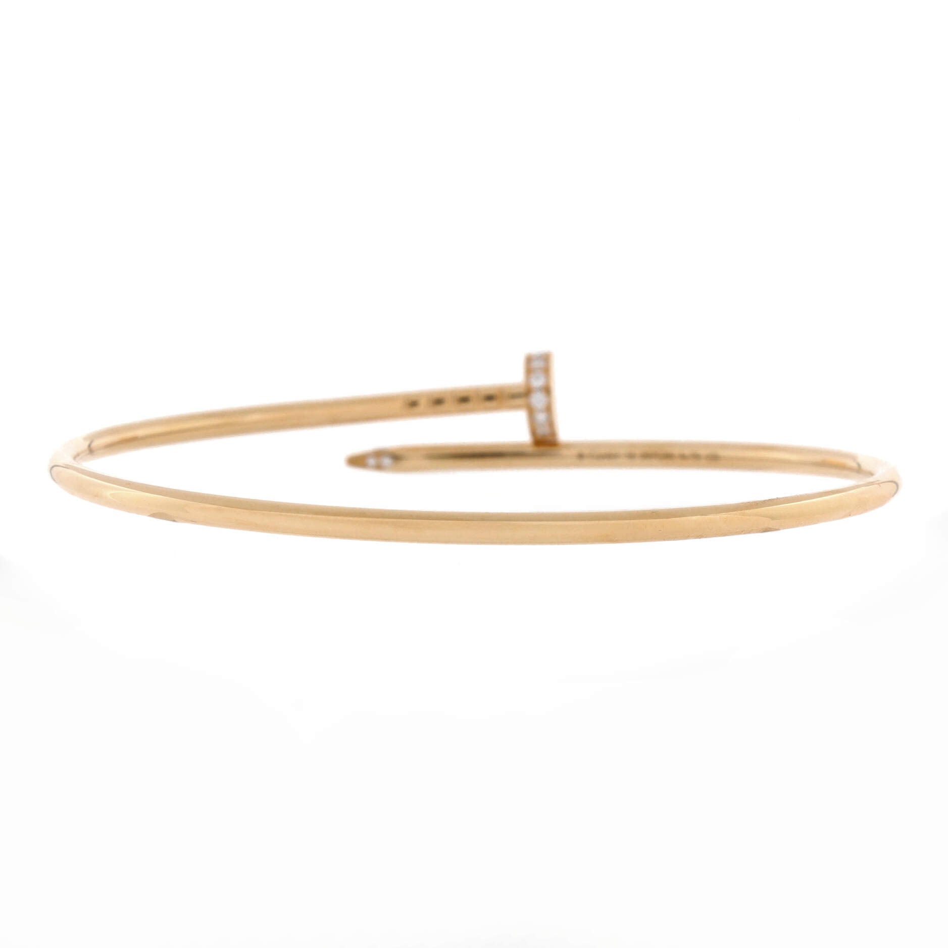Juste un Clou Bracelet 18K Yellow Gold with Diamonds Small