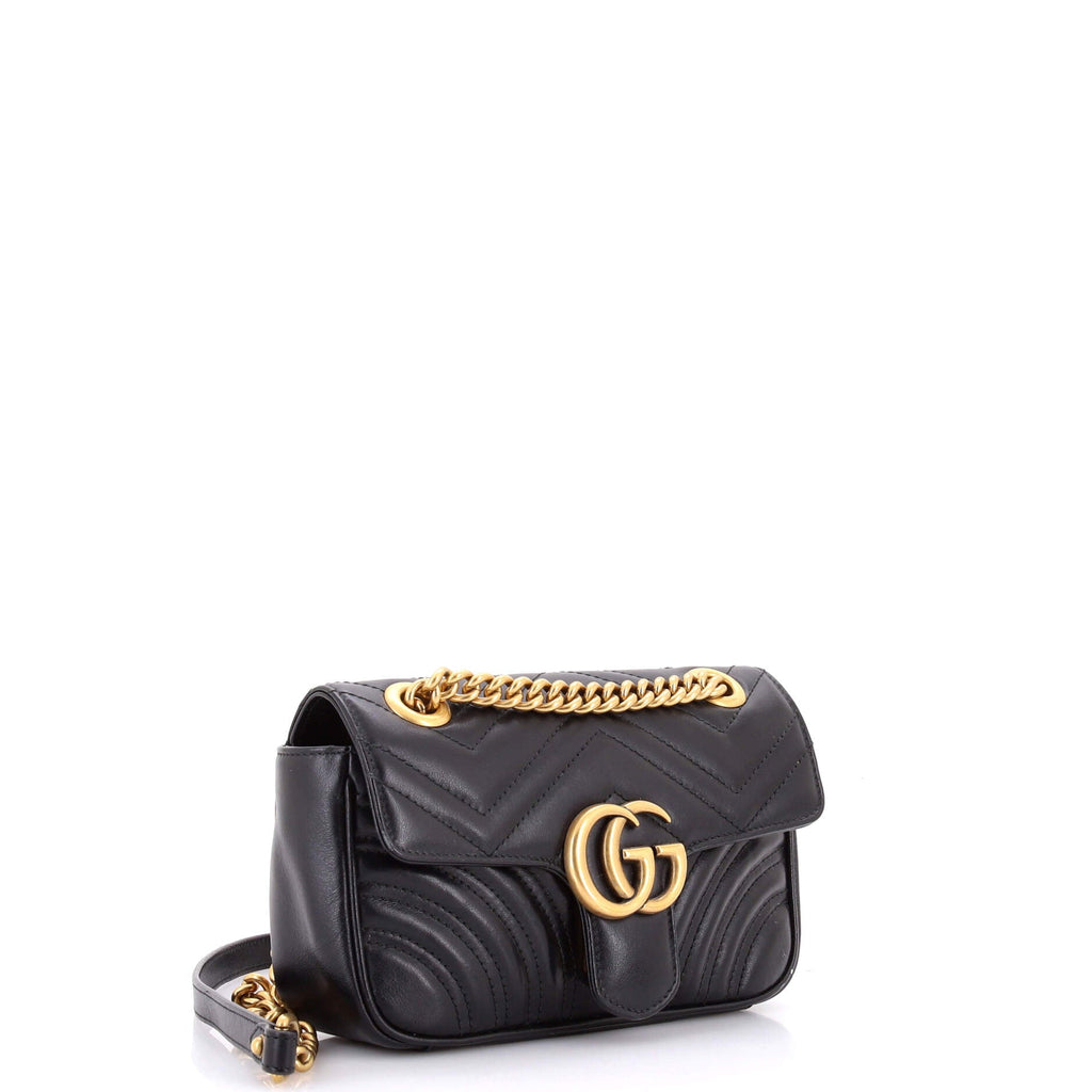GG Marmont Flap Bag Matelasse Leather Small