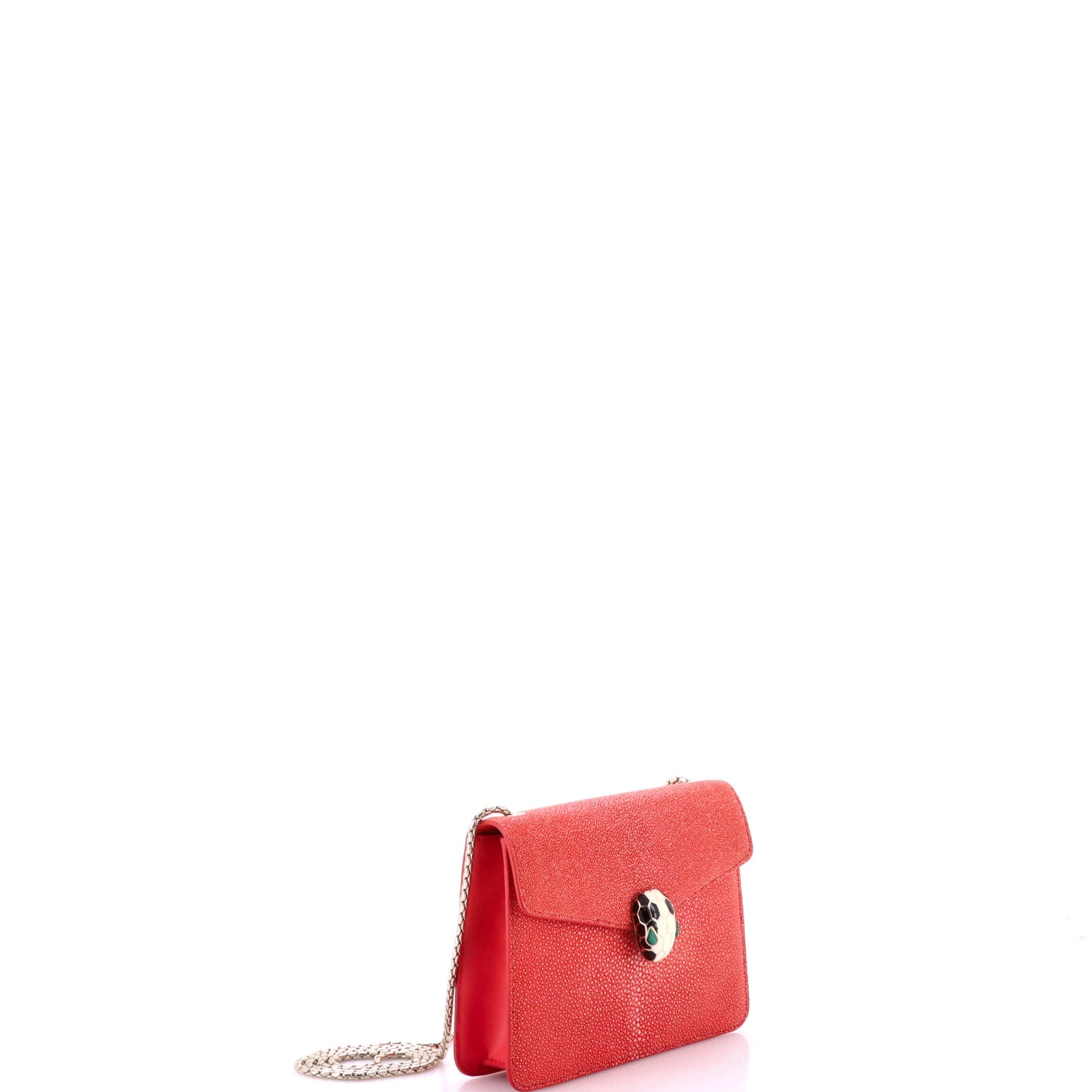 Serpenti Forever Square Shoulder Bag Stingray Small