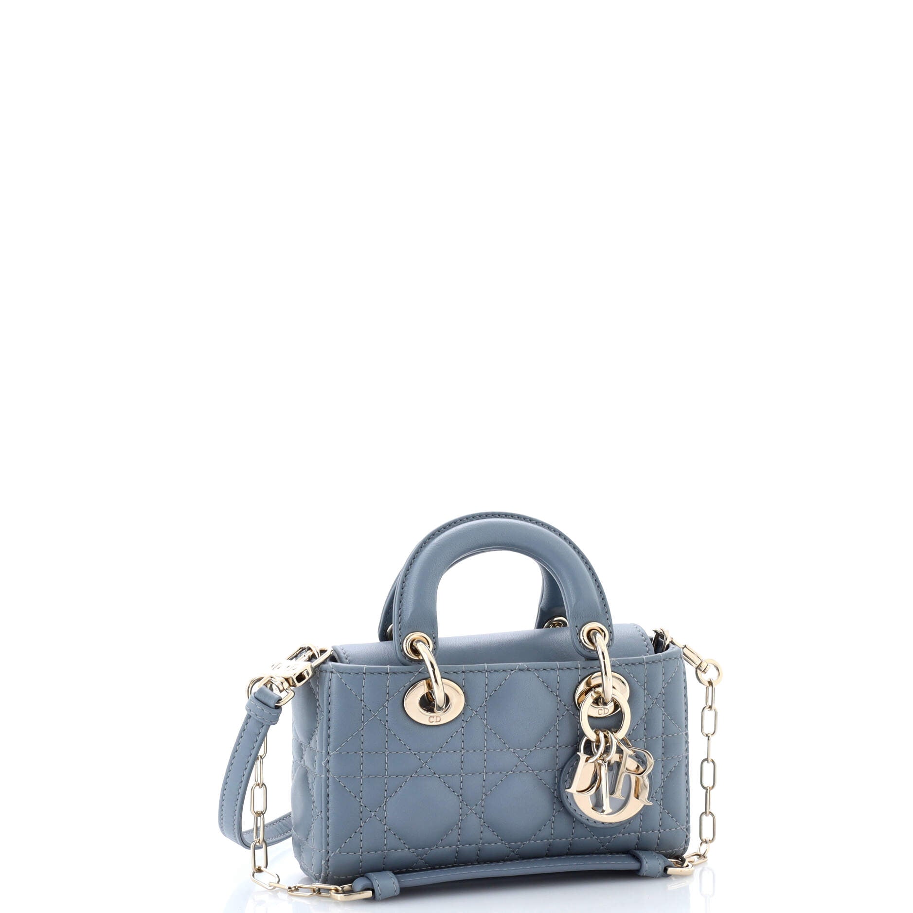 Lady D-Joy Bag Cannage Quilt Lambskin Micro